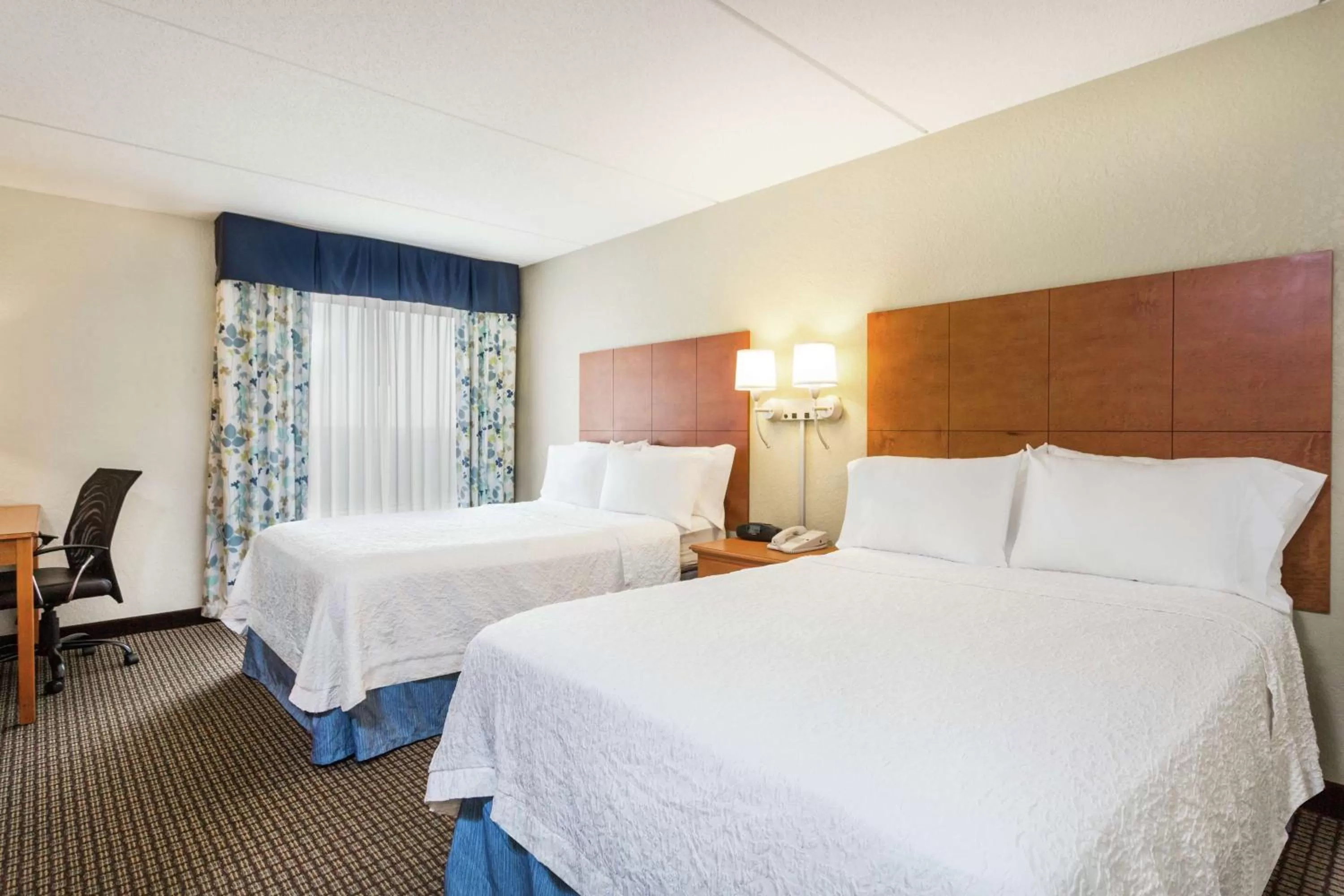 Double Room with Two Double Beds and Water View in Hampton Inn Morehead City