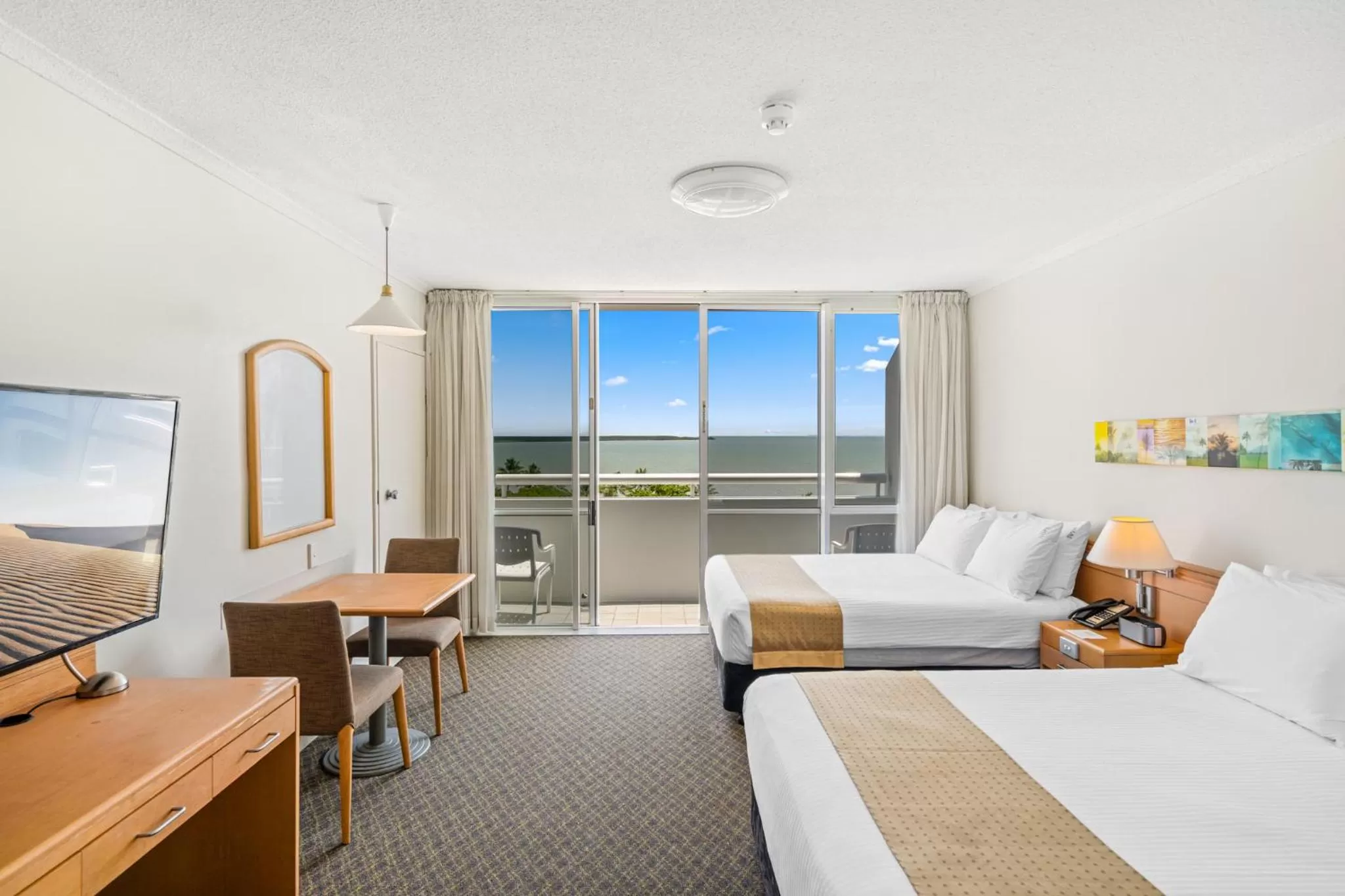 Standard Double Room with Two Double Beds and Sea View in Cairns Harbourside Hotel