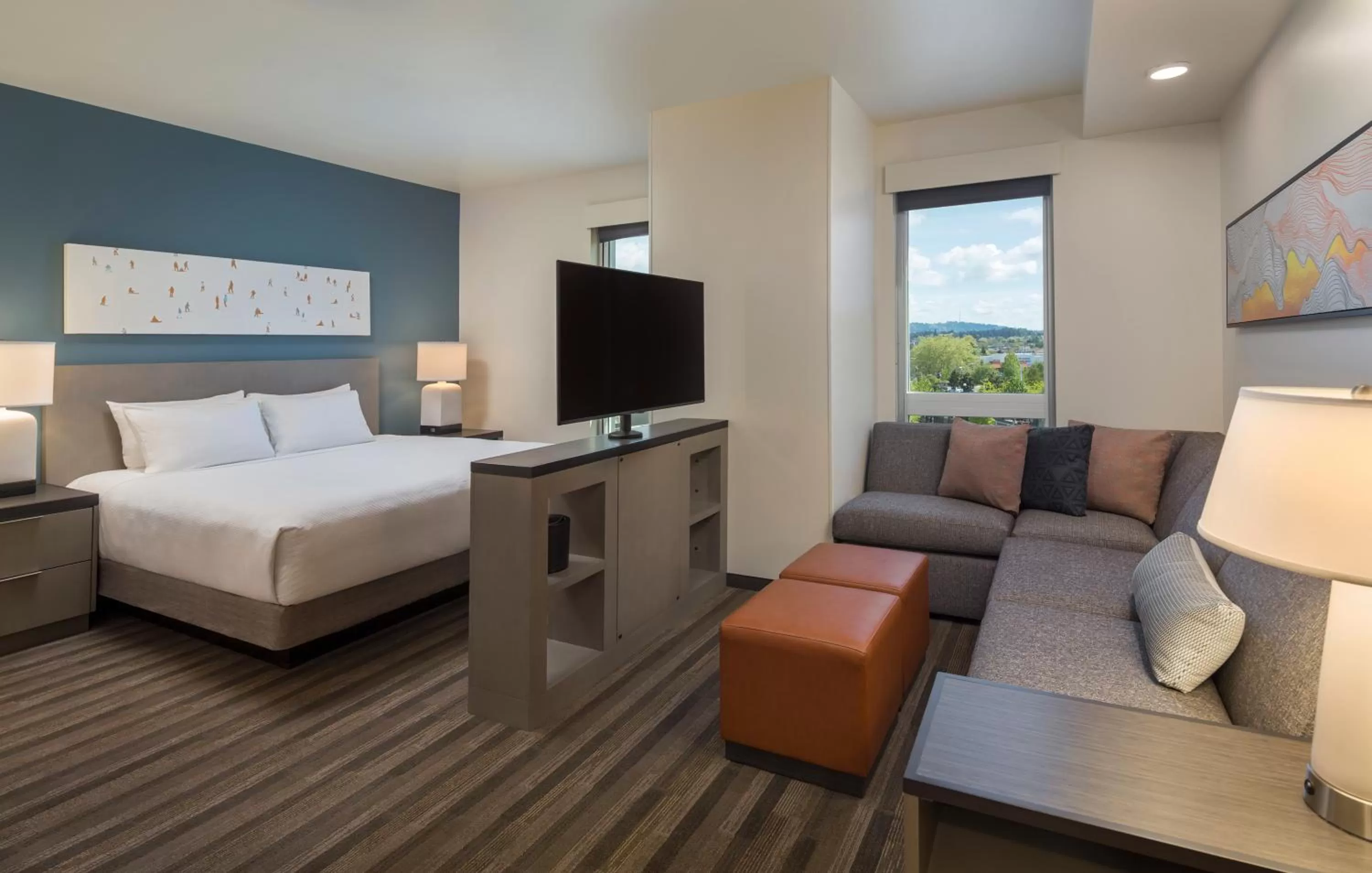 King Studio Suite with Sofa Bed, Kitchen and Tub - Disability Access in Hyatt House Portland/Beaverton