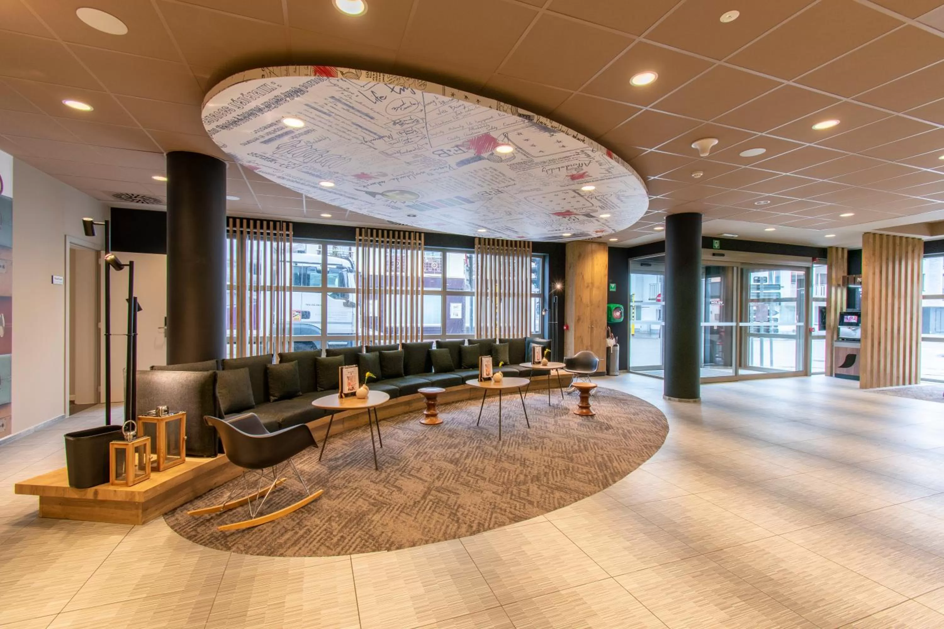 Seating area in ibis De Panne
