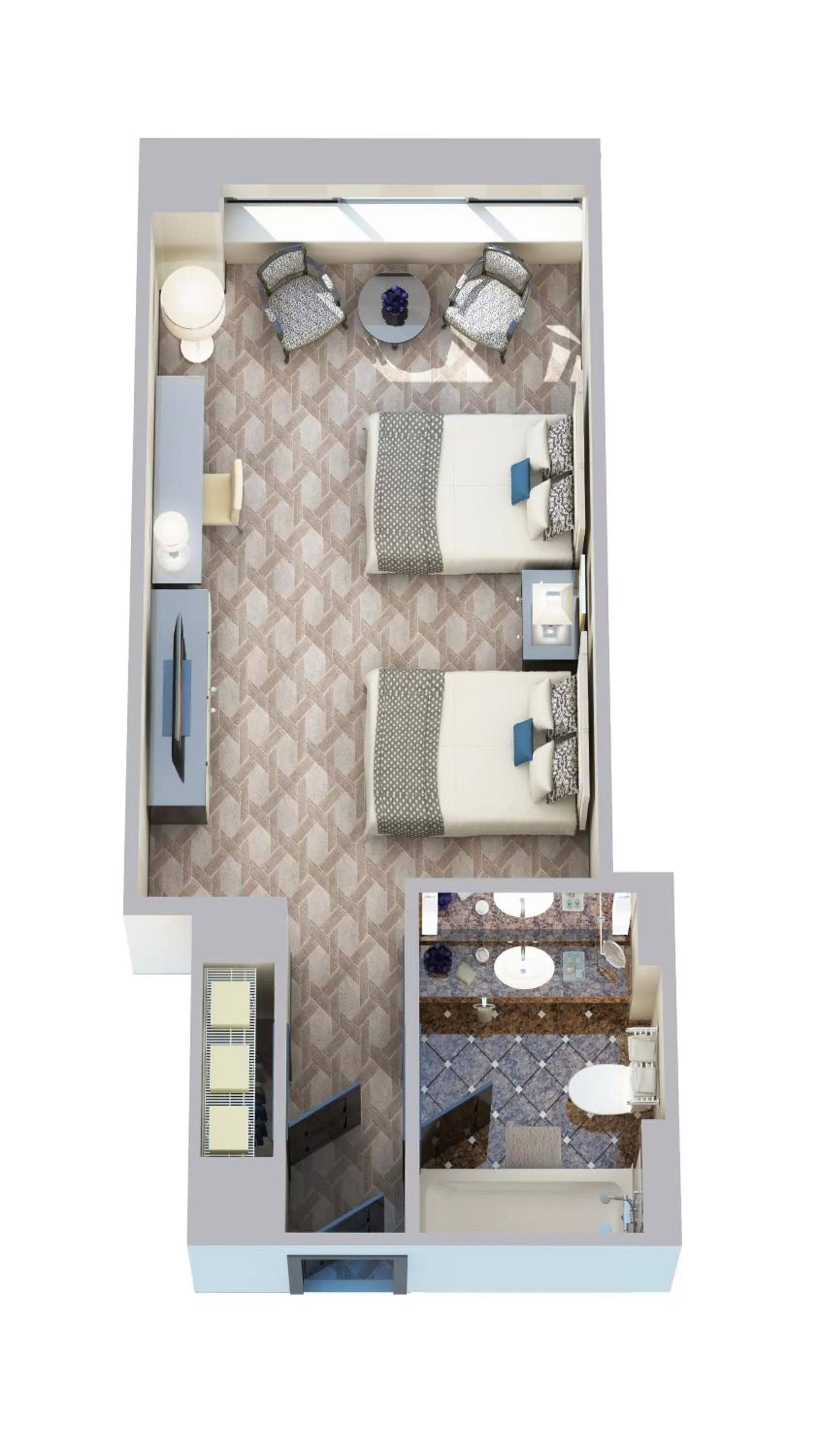 Superior Room with Two Double Beds in Lotte New York Palace