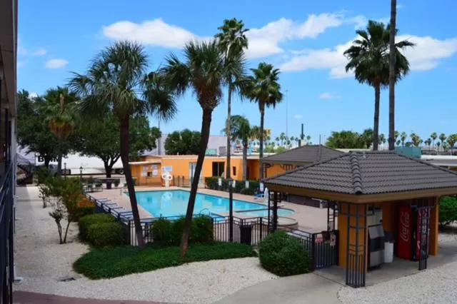 Swimming pool in Americas Best Value Inn Laredo