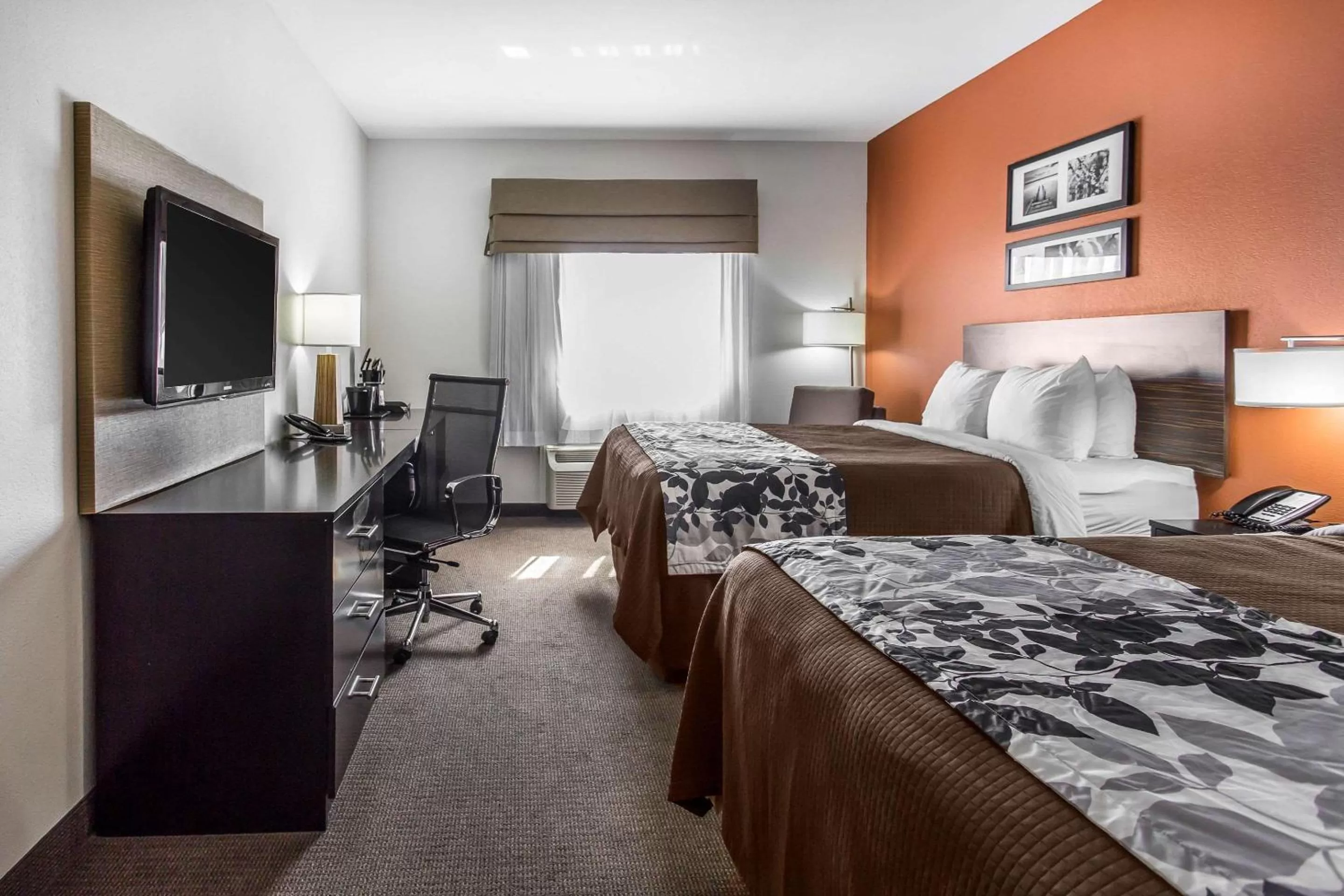 Queen Room with Two Queen Beds - Non-Smoking in Sleep Inn & Suites Lubbock West