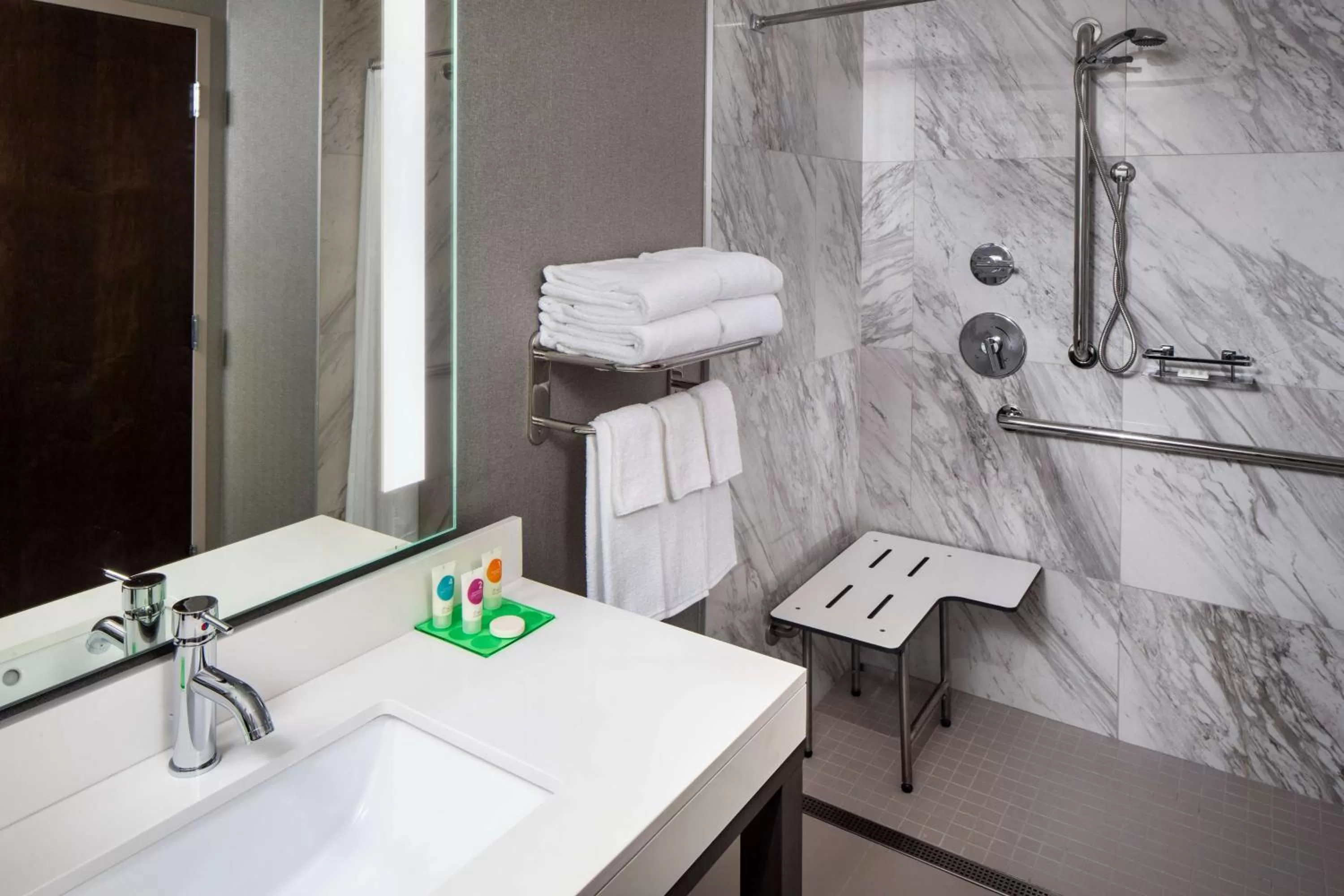 Queen Suite with Two Queen Beds with Sofa Bed and Roll-In Shower - Disability Access in Hyatt Place Poughkeepsie - Hudson Valley