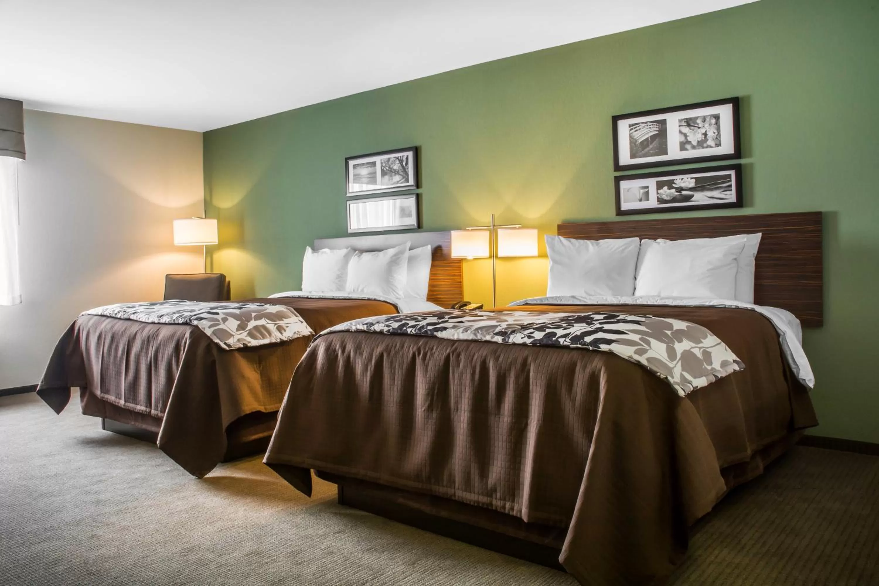 Queen Room with Two Queen Beds - Non-Smoking in Sleep Inn & Suites Syracuse Airport