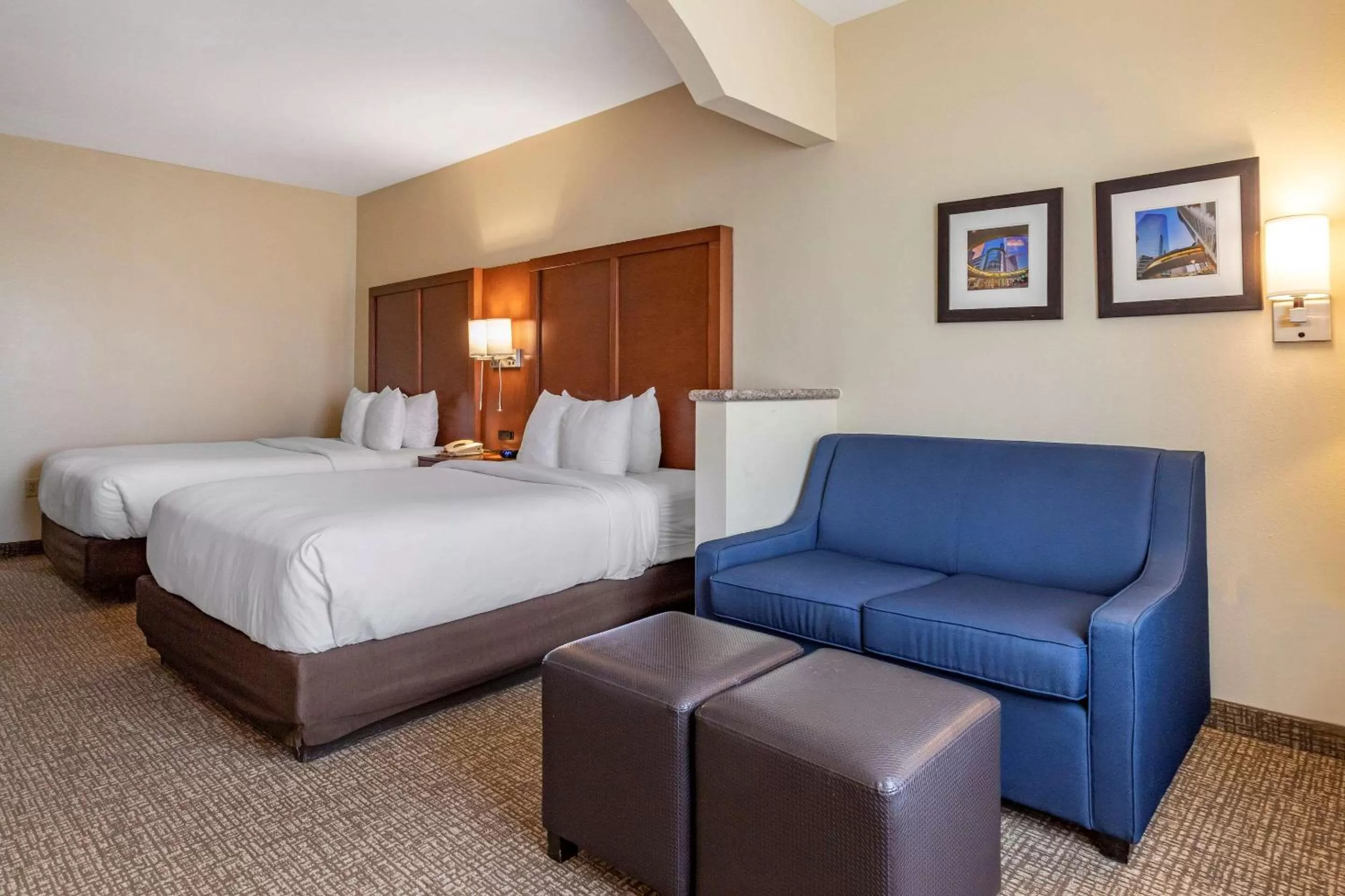 Suite with Two Queen Beds - Accessible/Non-Smoking in Comfort Suites Houston near Medical Center- NRG Stadium