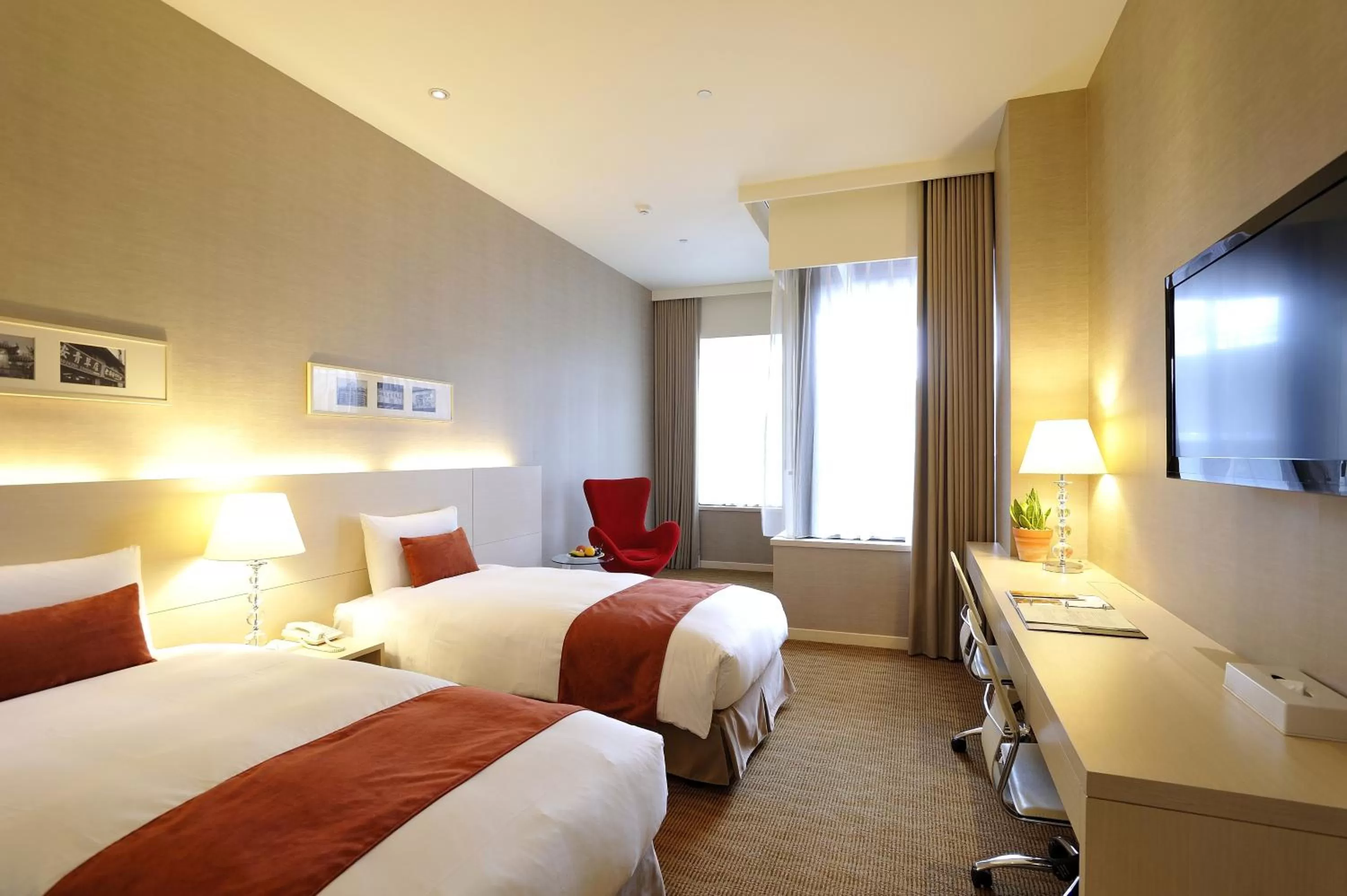 Deluxe Twin Room in Hotel Riverview Taipei