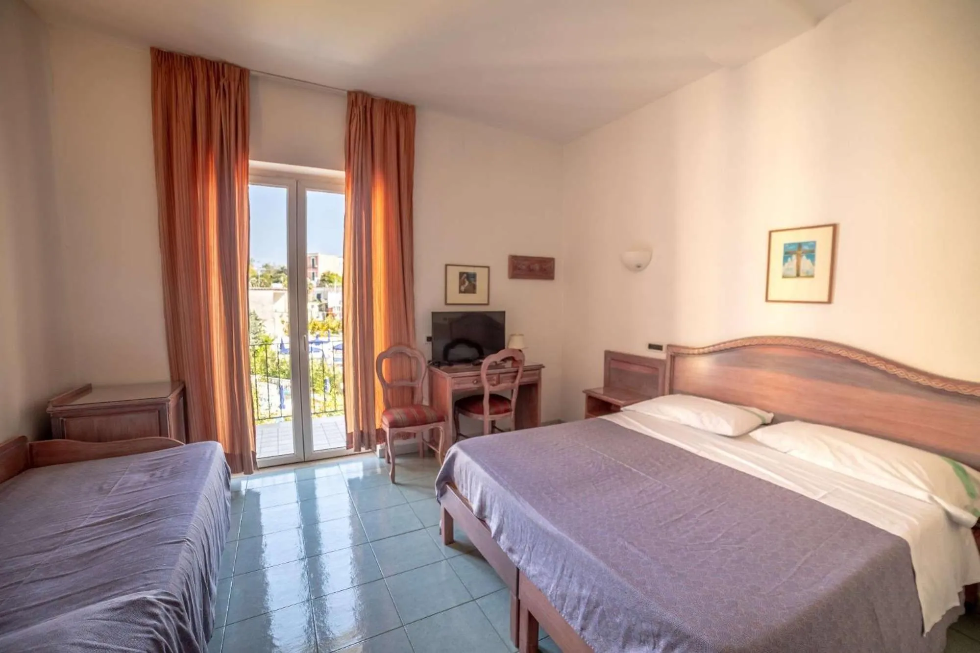 Triple Room with Pool View in Hotel Royal Terme