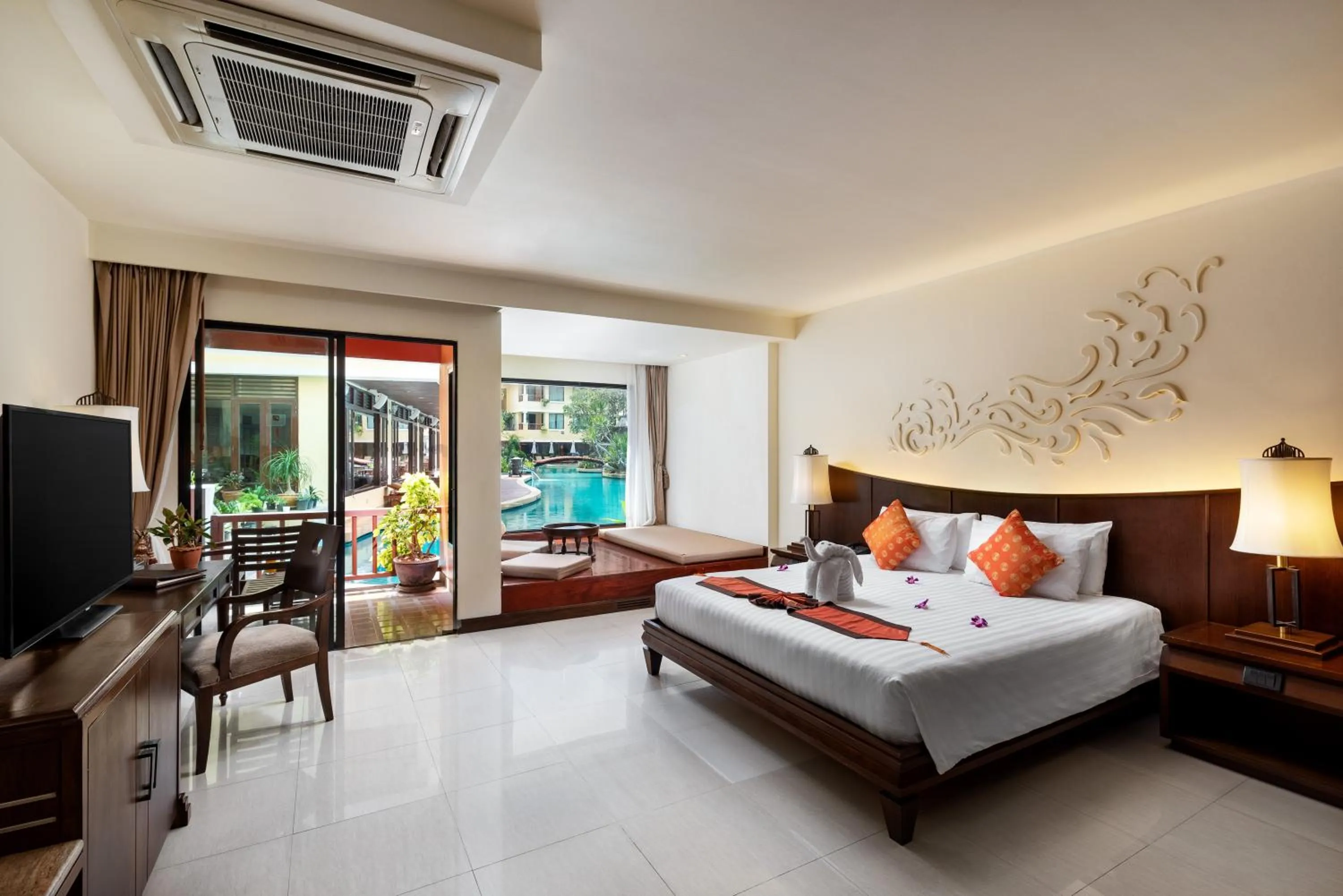 Double or Twin Room with Pool Access in Patong Paragon Resort & Spa SHA Extra Plus