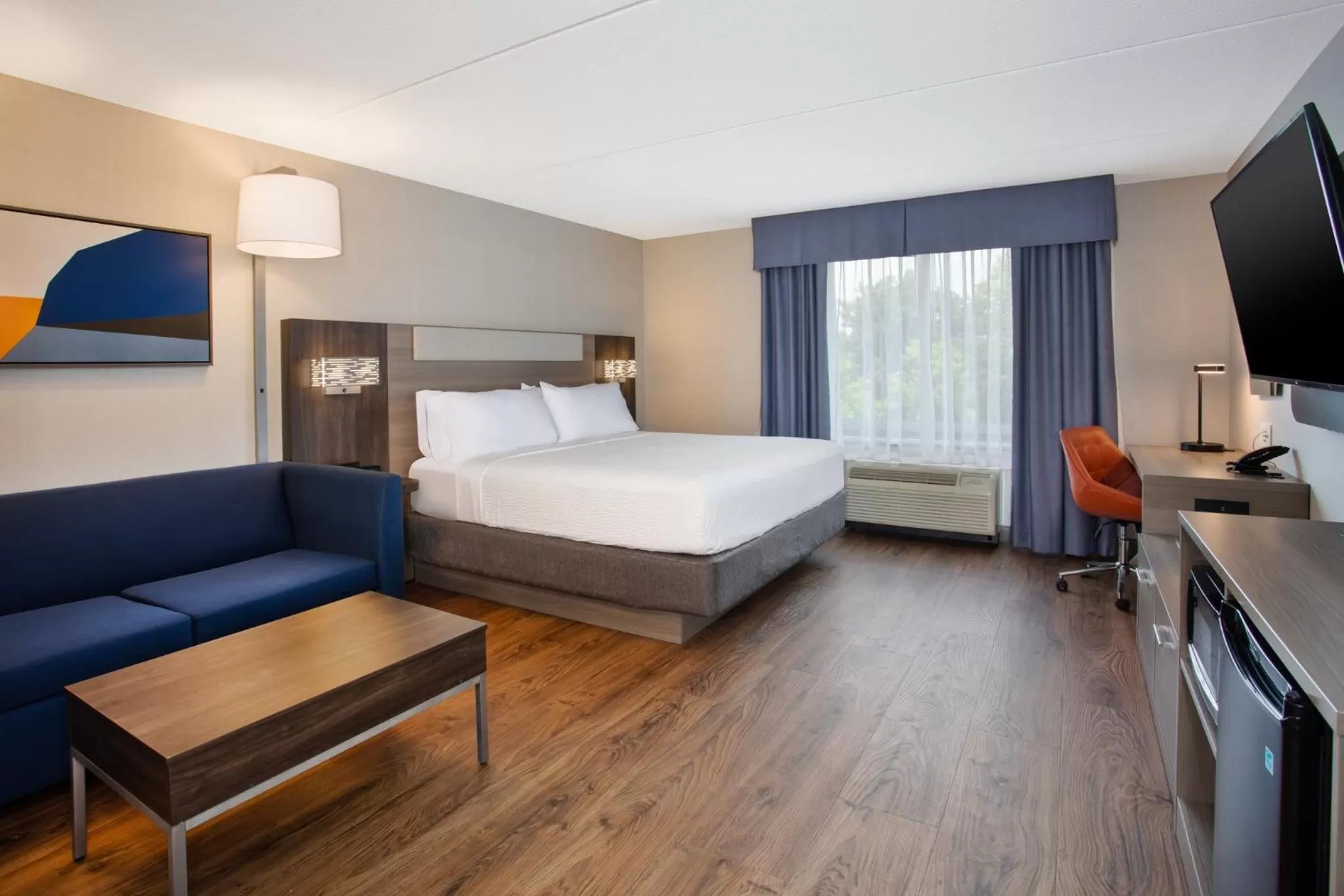 Standard King Room with Roll-in Shower - Mobility Accessible in Holiday Inn Express Kingston Central by IHG