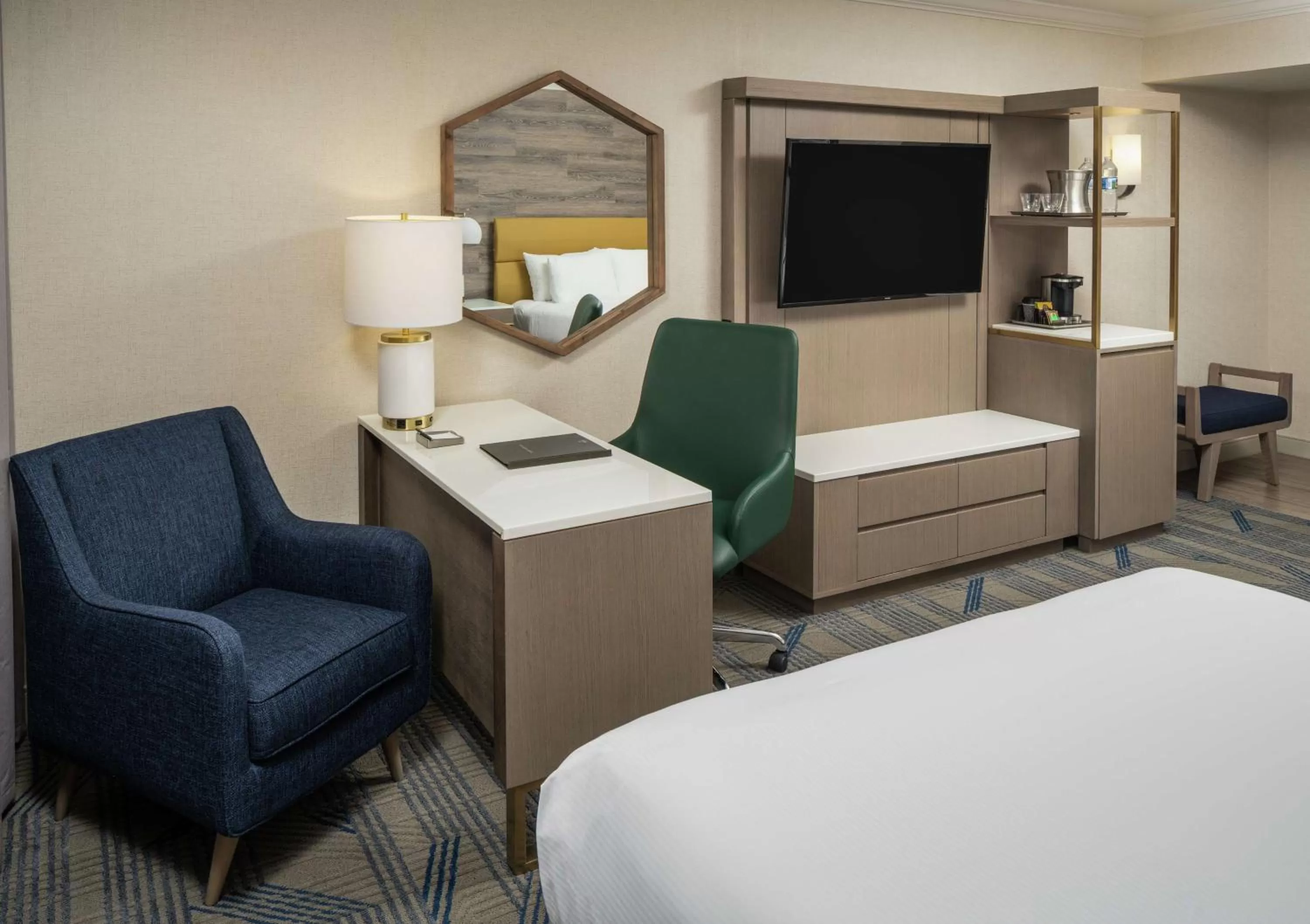 Queen Room with Roll in Shower - Disability Access/ Non-Smoking in Hilton Durham near Duke University