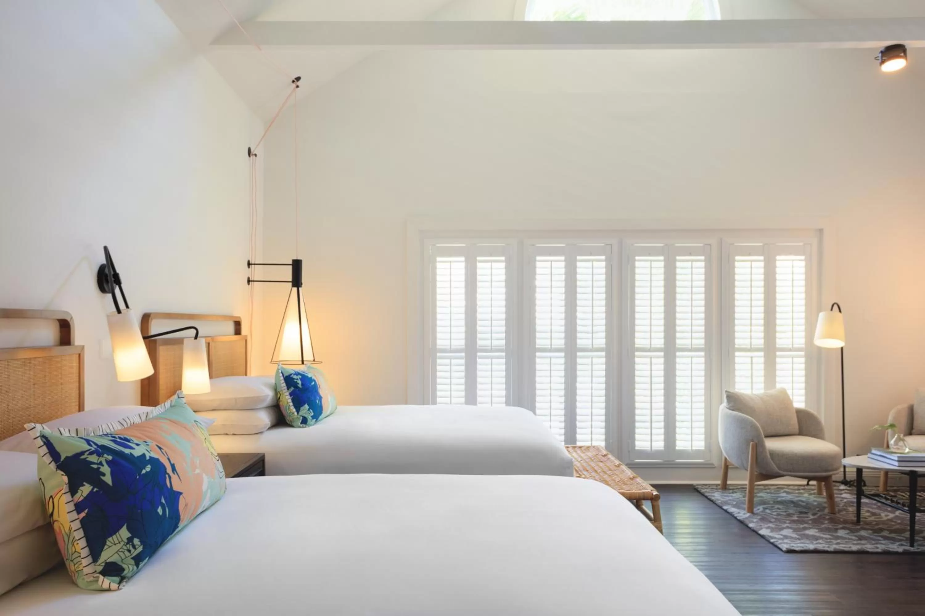Essential Queen Room with Two Queen Beds and Patio in Lighthouse Hotel - Key West Historic Inns