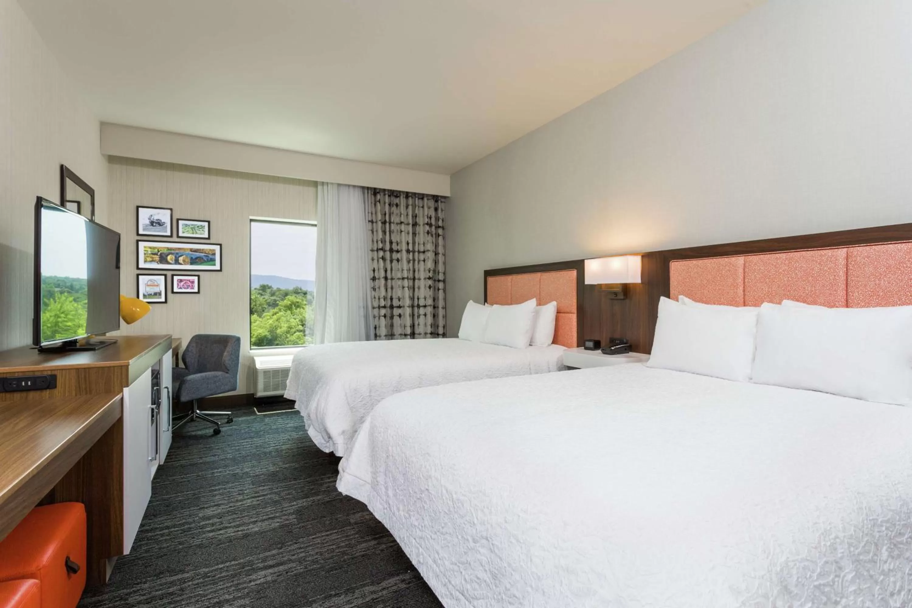 Queen Room with Two Queen Beds - Hearing Access/Non-Smoking in Hampton Inn Cumberland