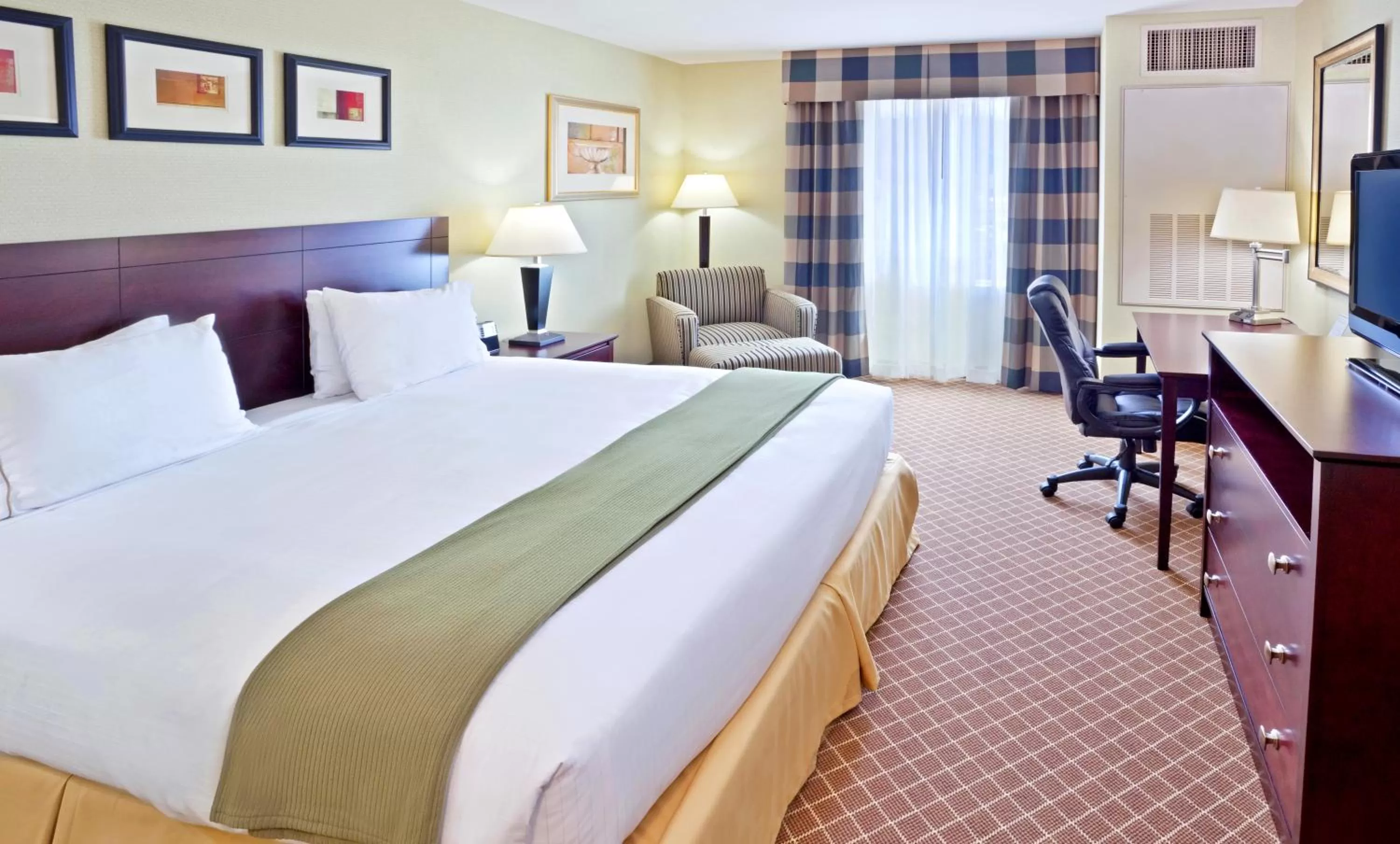 King Suite with Bath Tub - Hearing Accessible in Holiday Inn Express Hotel & Suites Chehalis - Centralia, an IHG Hotel