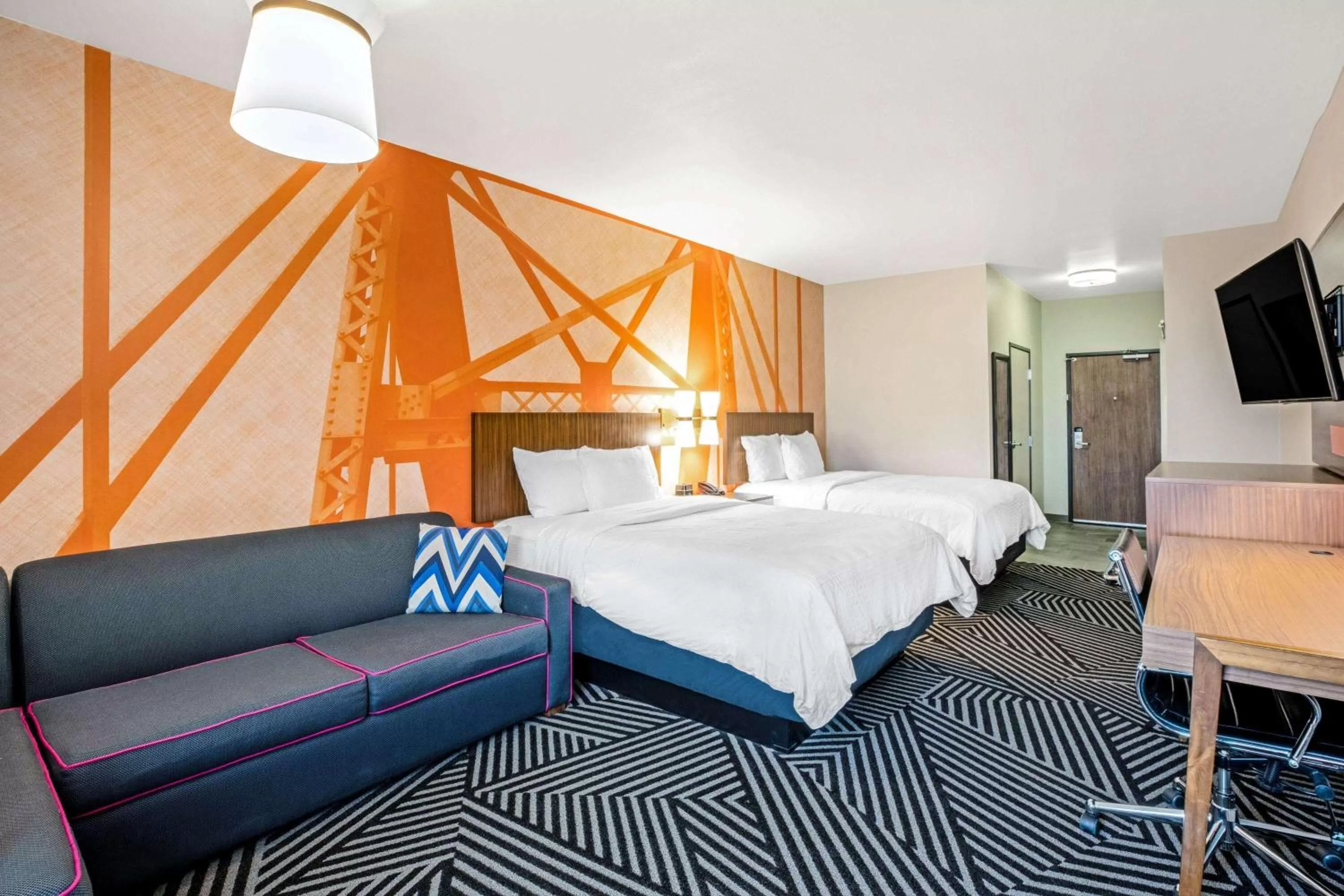 Executive Queen Room with Two Queen Beds and Sofa Bed in La Quinta by Wyndham Waco Baylor Downtown