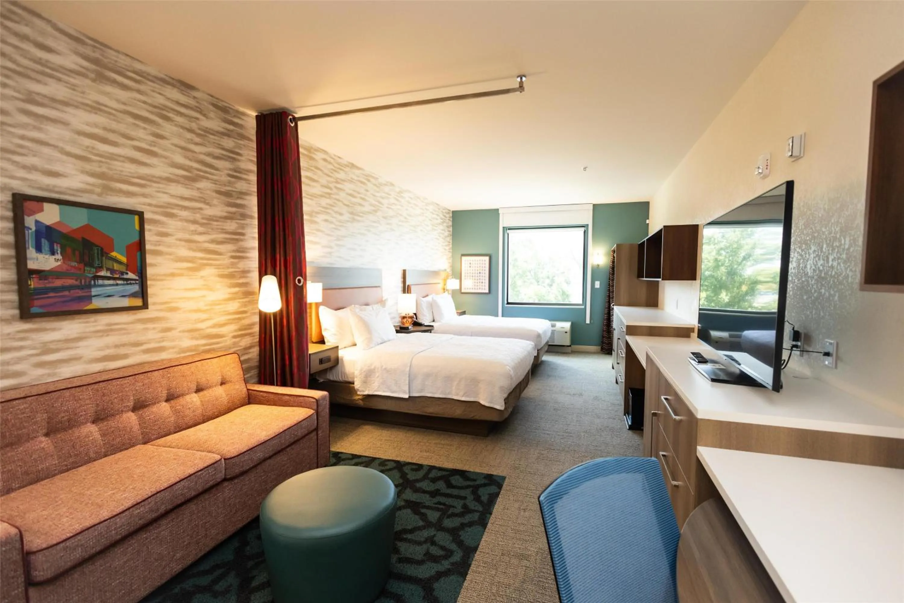 Studio Suite with Two Queen Beds - Hearing Access in Home2 Suites By Hilton Hammond, La