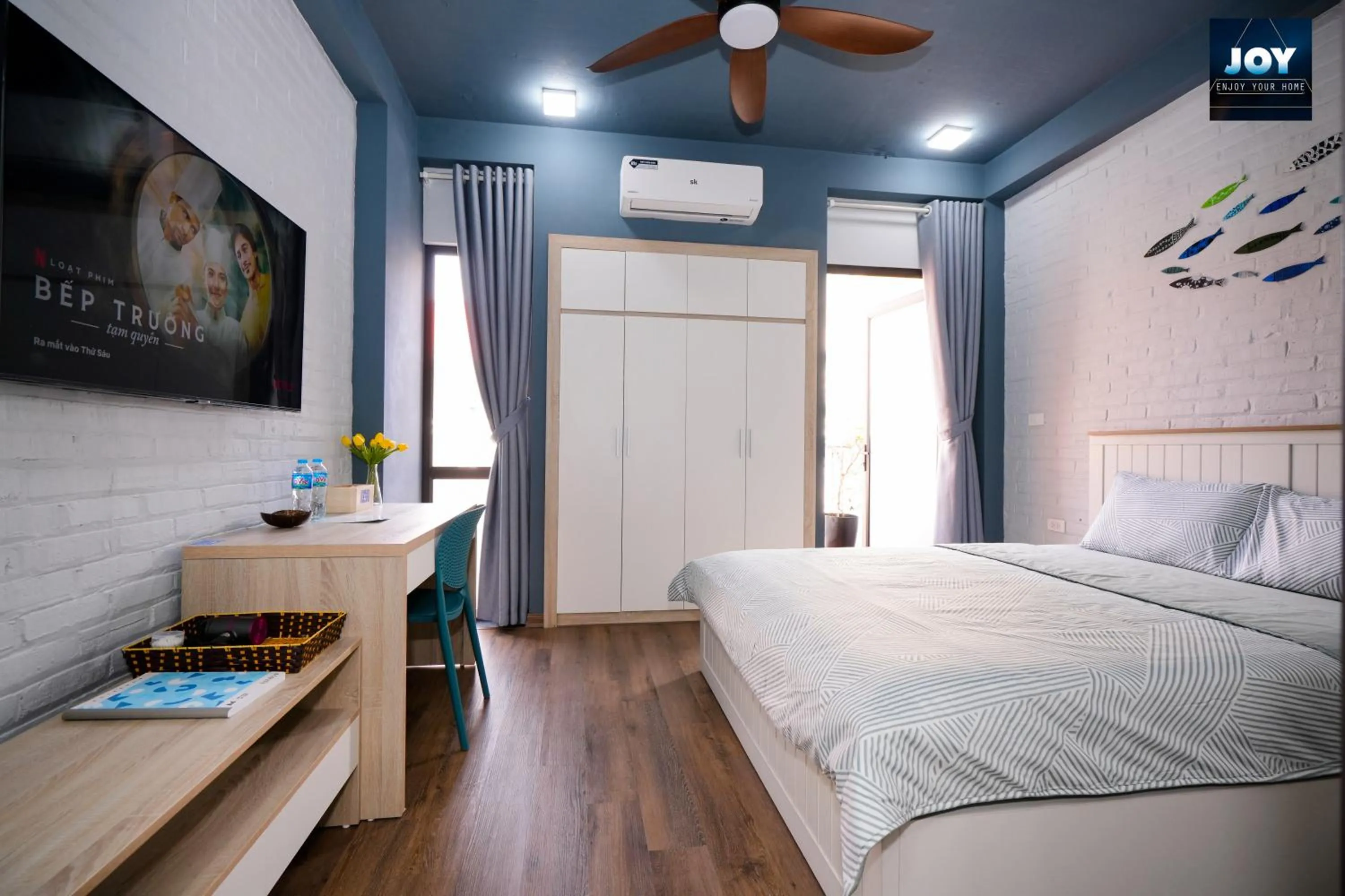 One-Bedroom Apartment with Balcony and City View - single occupancy in JOY APARTMENT TAY HO