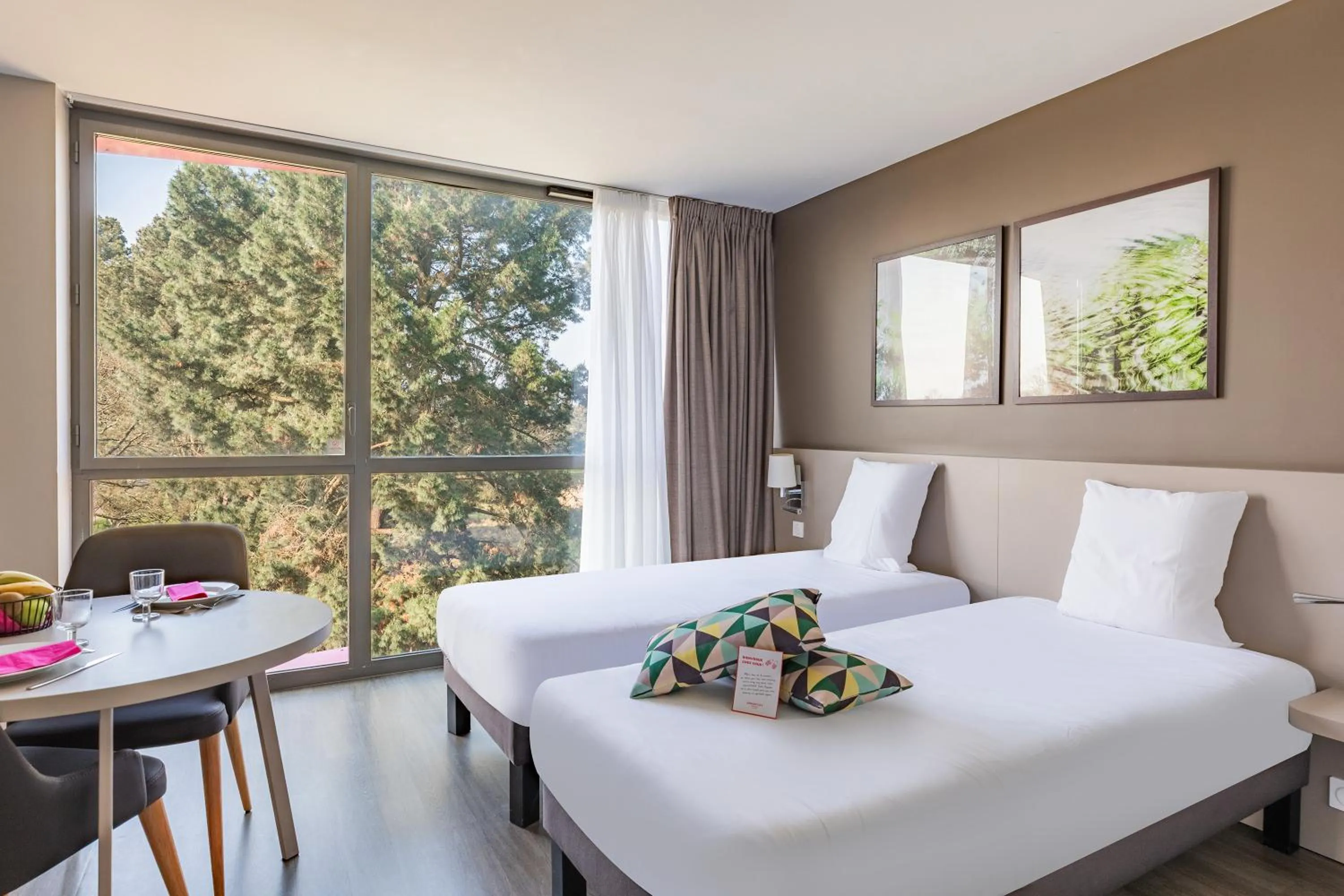 Superior Twin Studio in Appart’City Confort Rennes – Cesson Sévigné