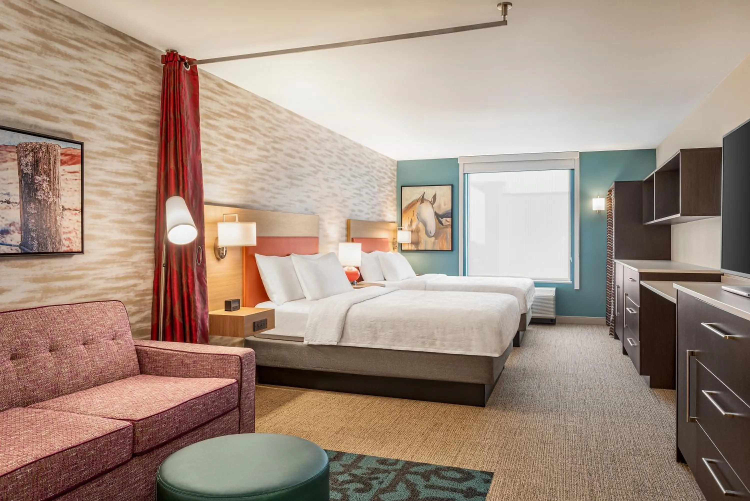 Studio Suite with Two Queen Beds in Home2 Suites By Hilton Cheyenne