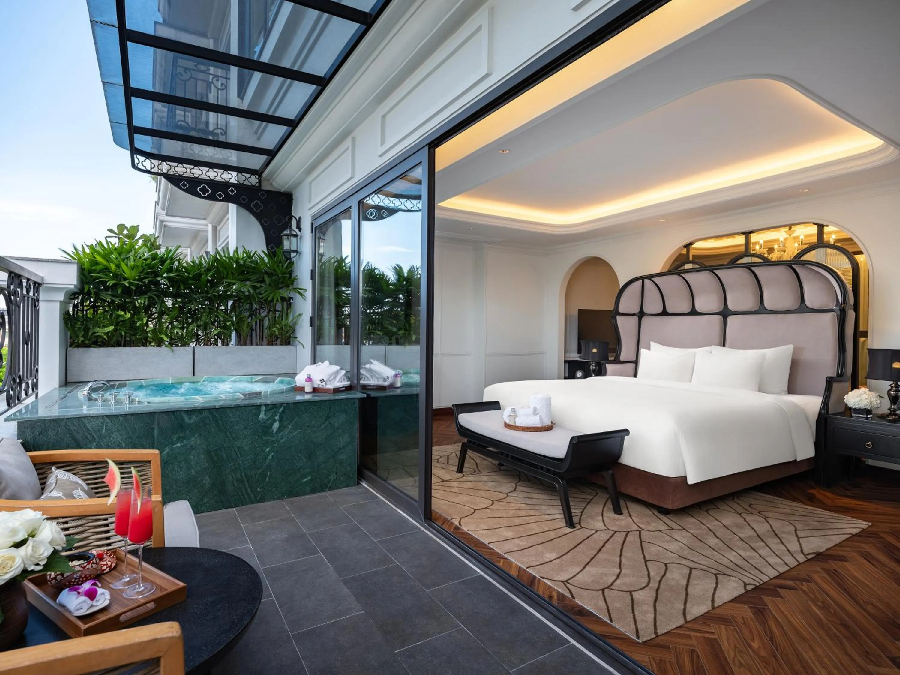 du LAC Colonial Terrace Suite City View with Private Jacuzzi & Spa Benefits in GRAND HOTEL du LAC Hanoi