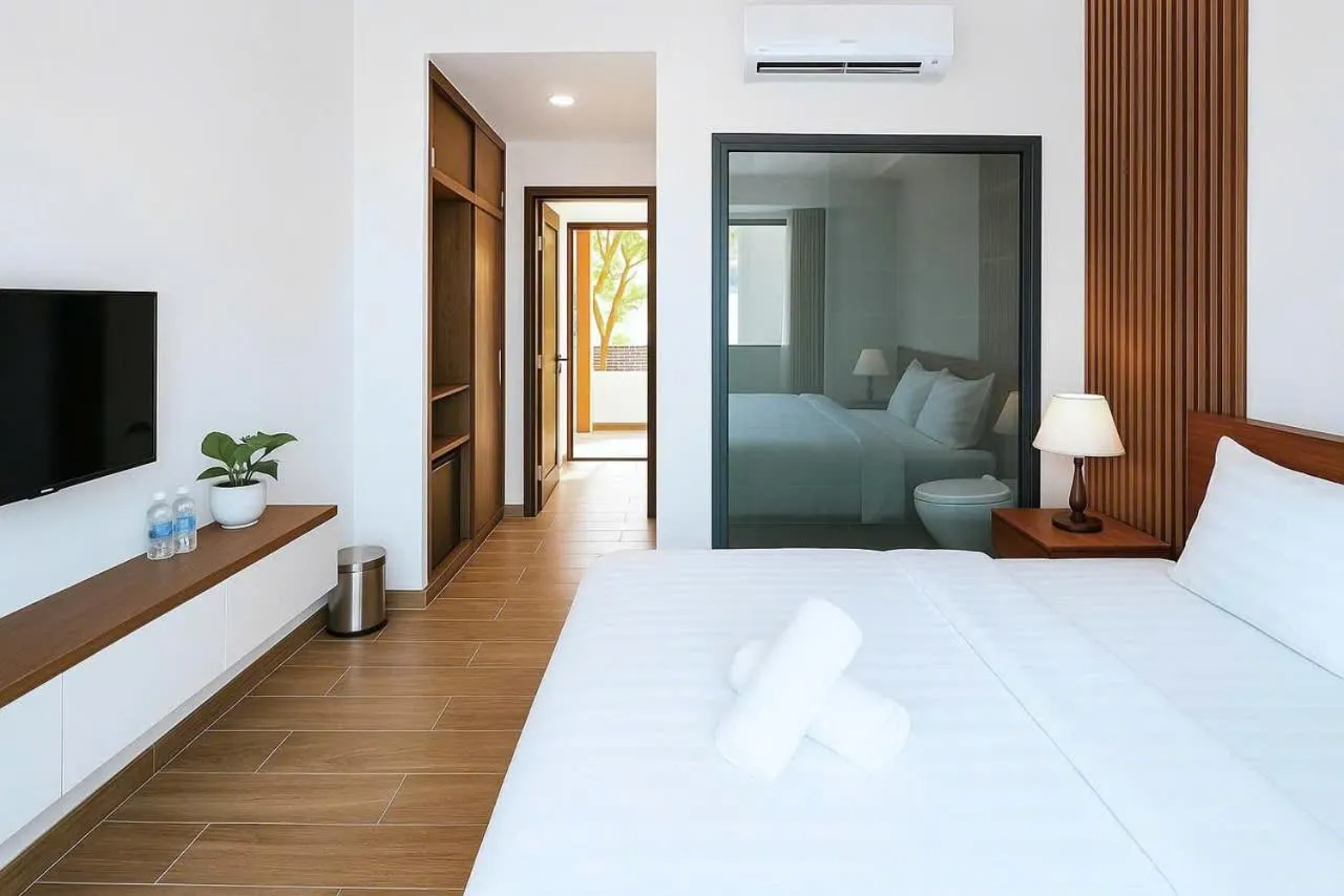 Queen Room with Garden View in Nam Hội An Hotel - Near Vinpearl Nam Hội An