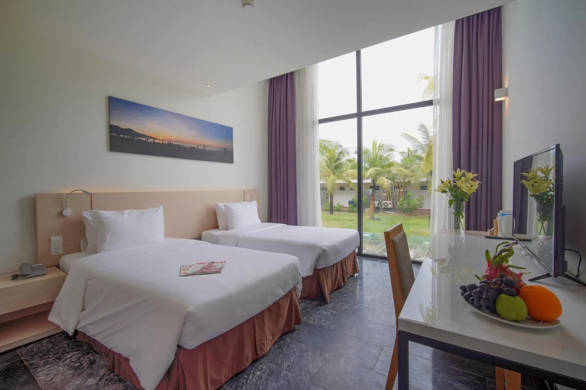 Deluxe Twin Room with Garden View in Temple Da Nang Resort