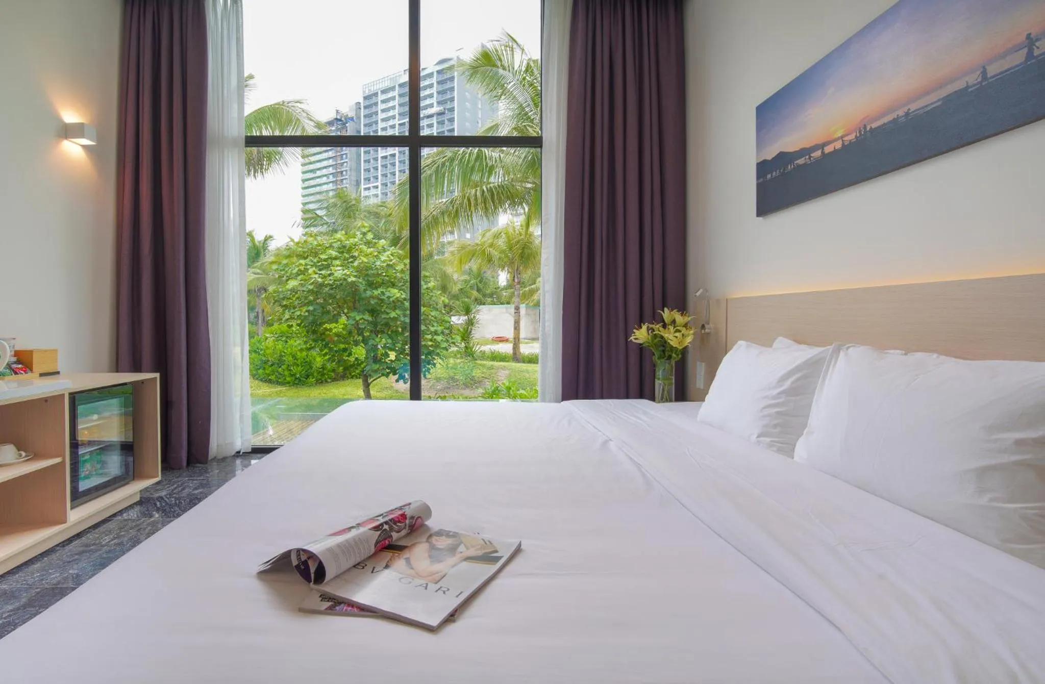Deluxe King Room with Garden View in Temple Da Nang Resort