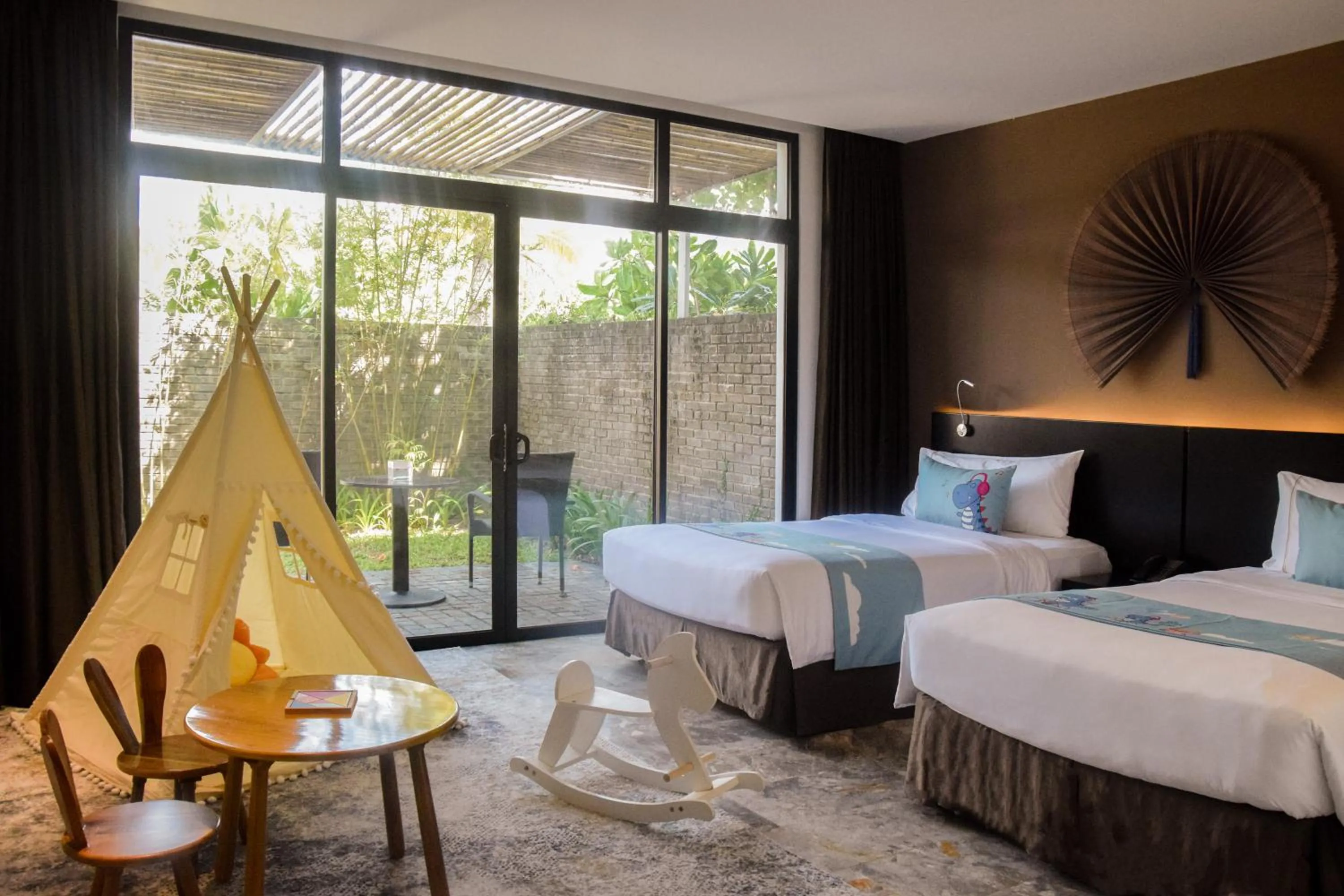 The Level Family Two Bedrooms with Terrace and Lounge benefits in Melia Danang Beach Resort