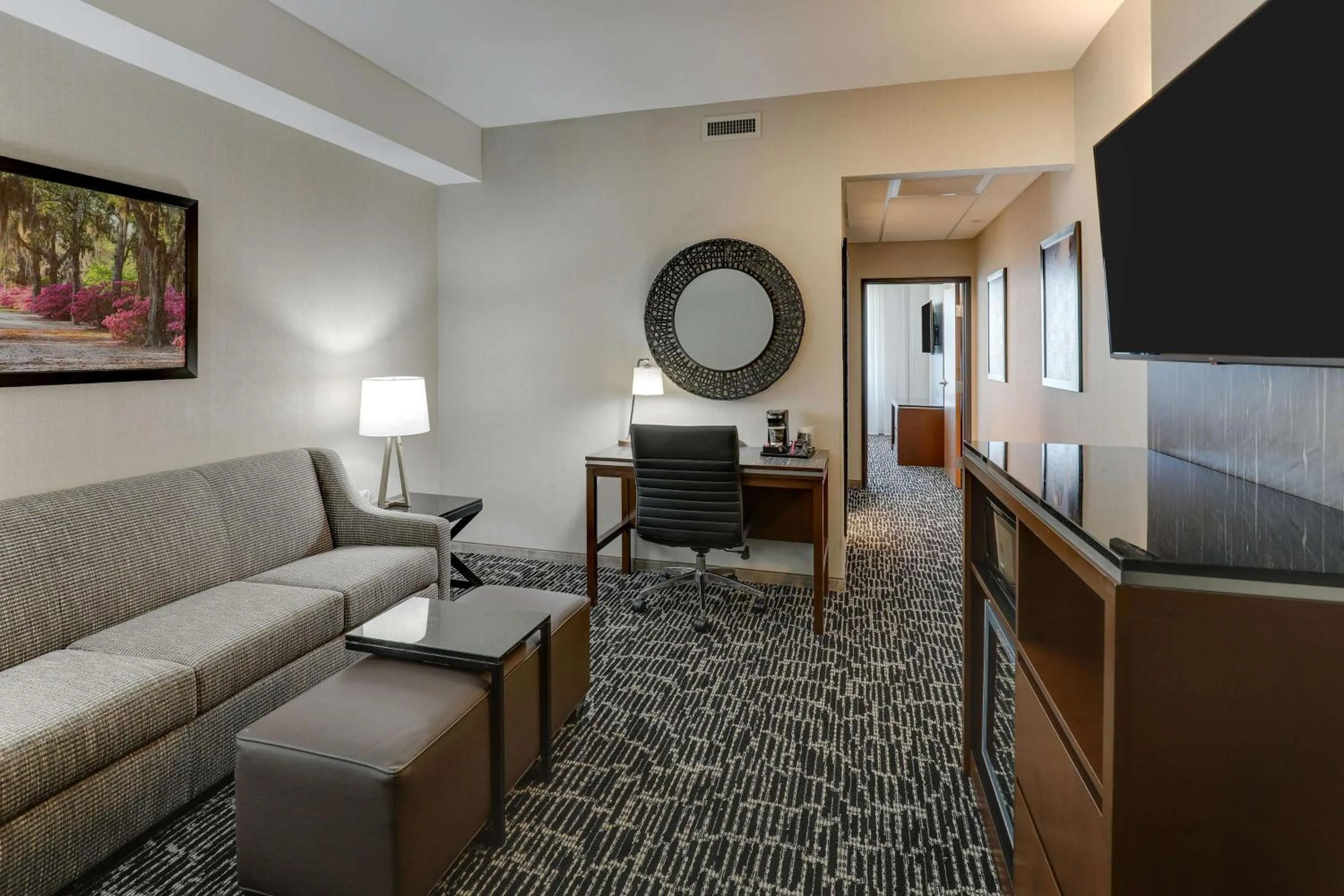 King Suite with Sofa Bed - Hearing Accessible in Drury Plaza Hotel Savannah Pooler