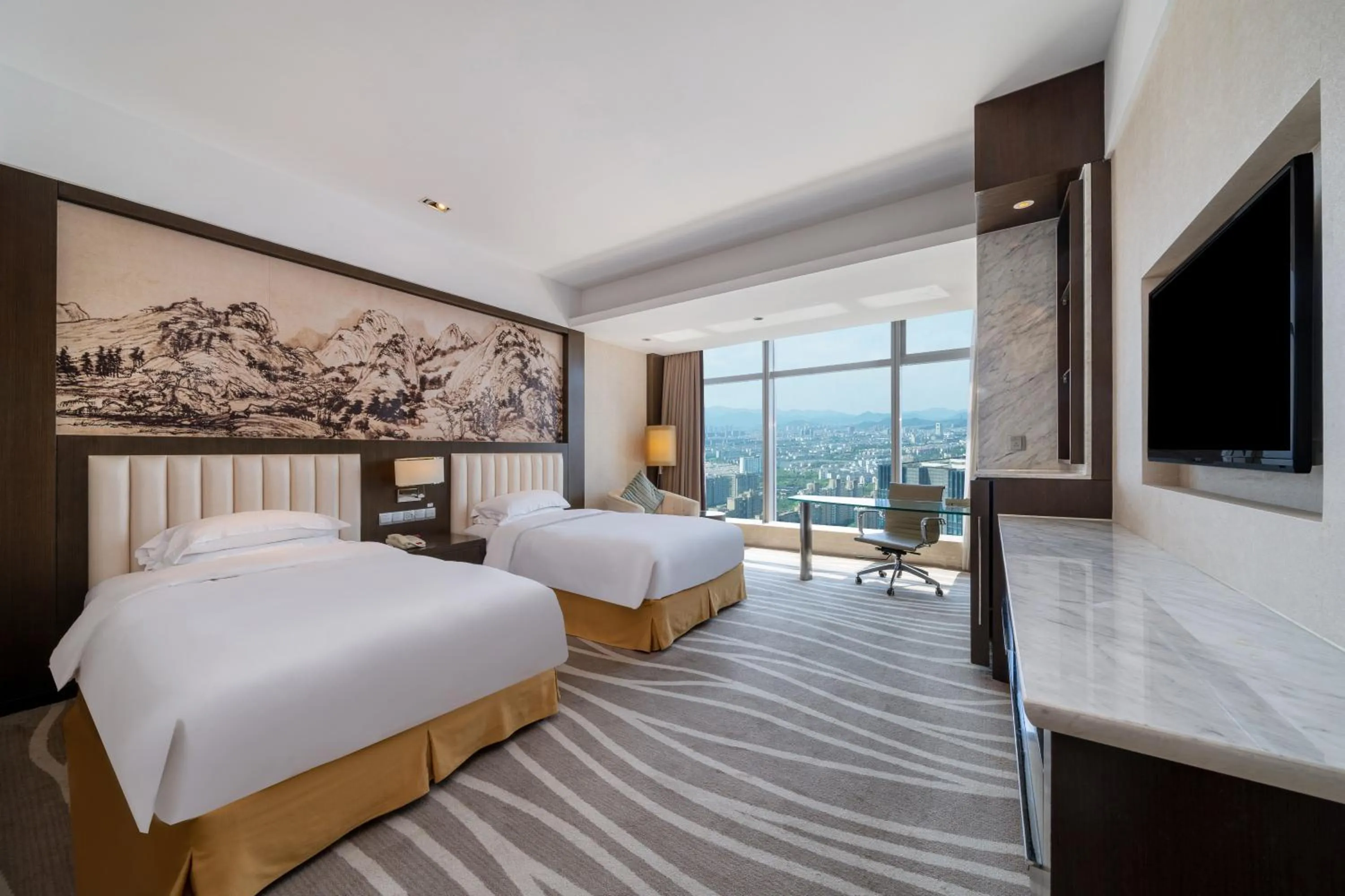 2 Single Standard City View in Crowne Plaza Shaoxing, an IHG Hotel