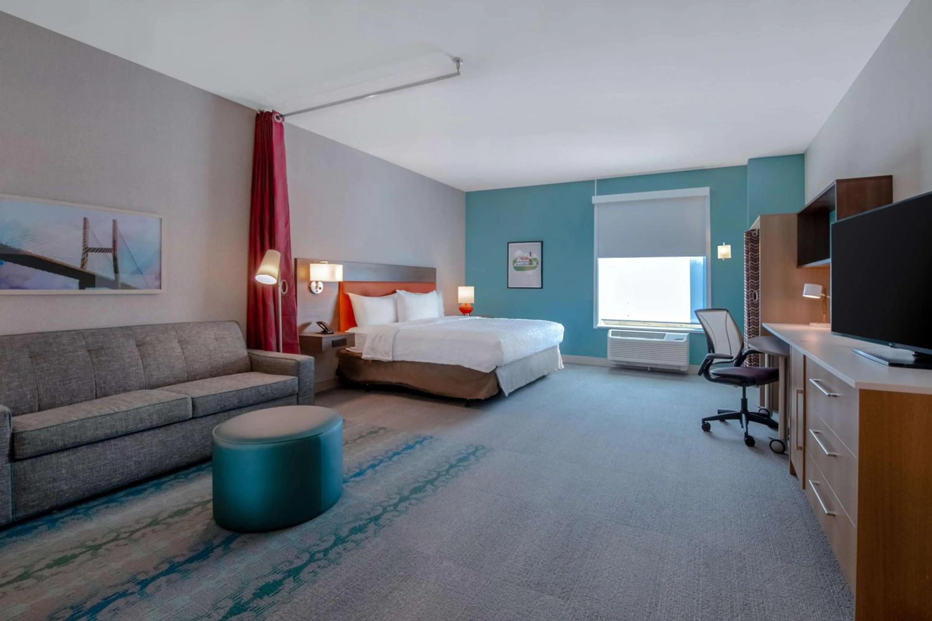 King Studio Suite with Accessible Tub - Mobility Access in Home2 Suites By Hilton Savannah I95 North