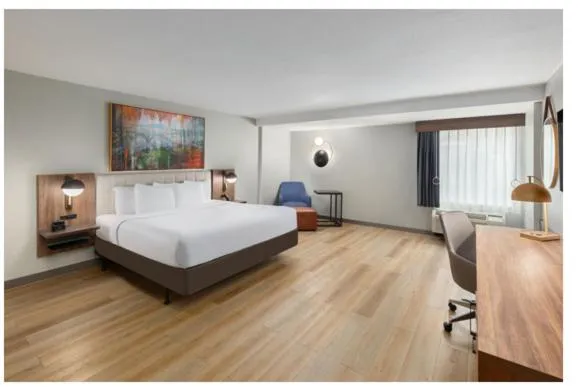 1 King Bed, Mobility Accessible Room with Roll-In Shower, Non-Smoking in La Quinta by Wyndham Knoxville Central Papermill