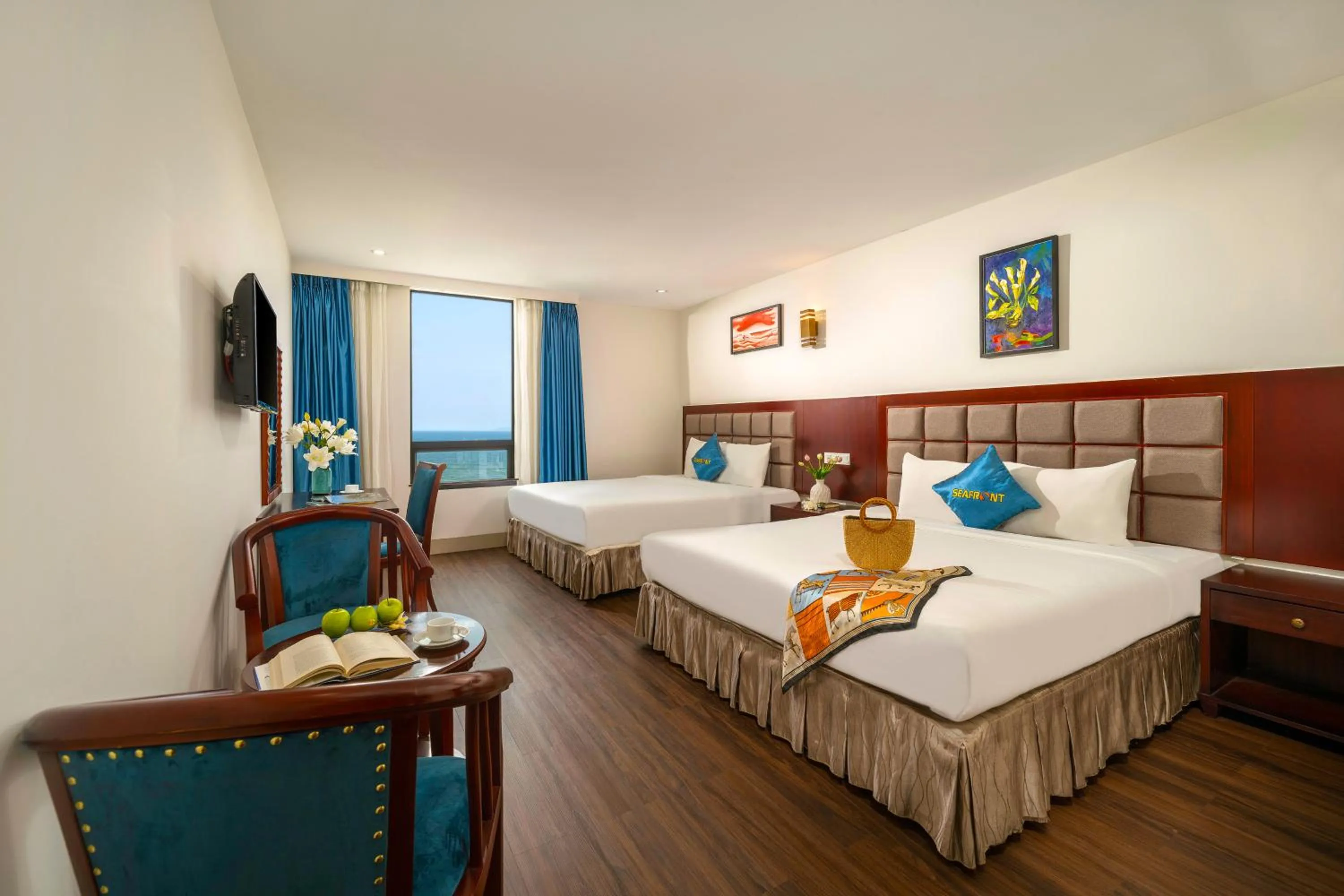 Quadruple Room with Sea View - single occupancy in SeaFront Hotel DaNang