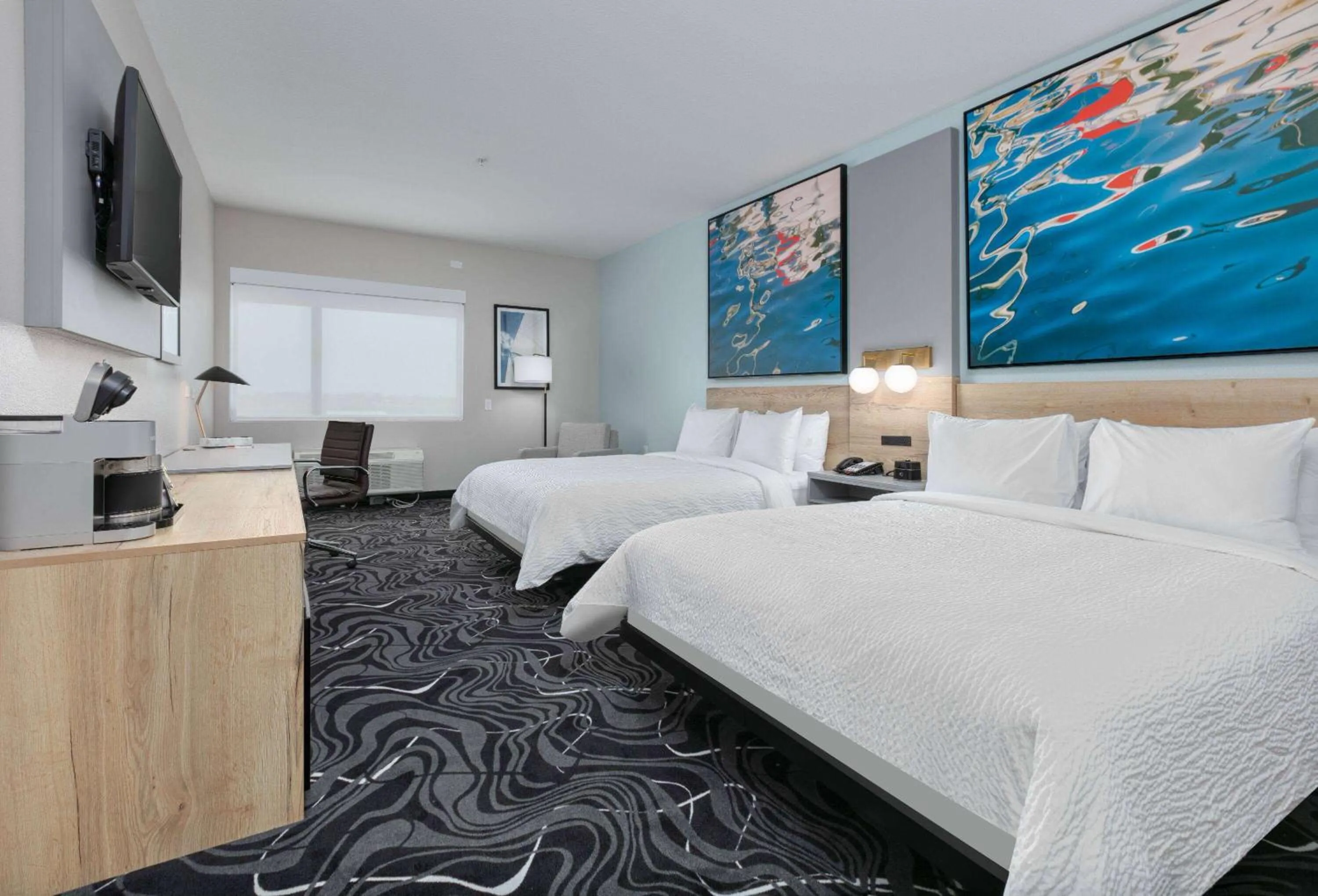 Queen Room with Two Queen Beds, Mobility Access and Bathtub with Grab Bars, Non-Smoking in The Elm, a Ramada by Wyndham