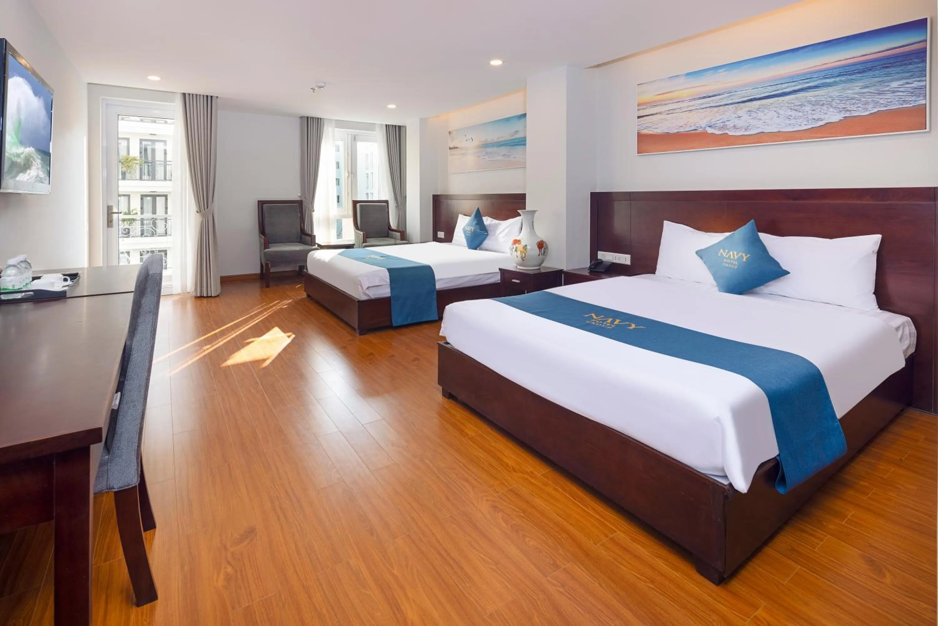 Family Room with Balcony in Navy Hotel Nha Trang