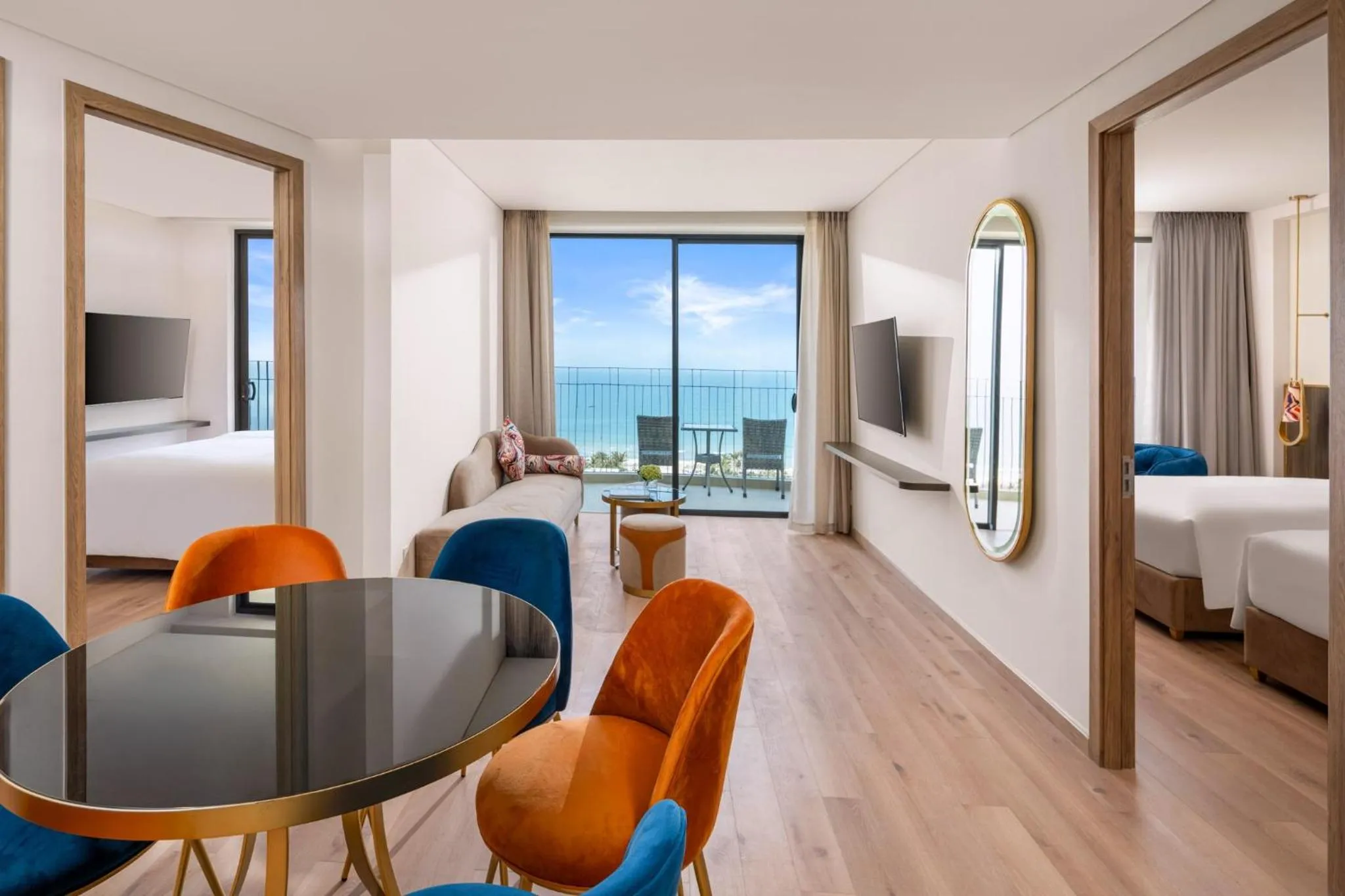 Three-Bedroom Suite with Ocean View in Wyndham Hoi An Royal Beachfront Resort & Villas