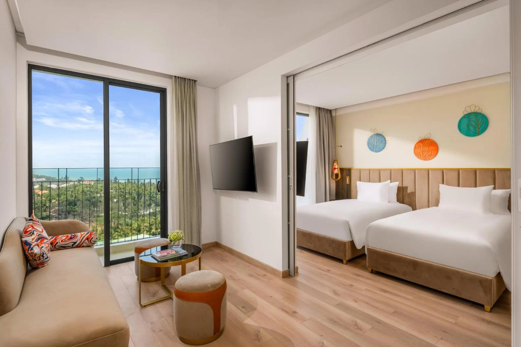 Two-Bedroom Luxury Suite with Ocean View in Wyndham Hoi An Royal Beachfront Resort & Villas