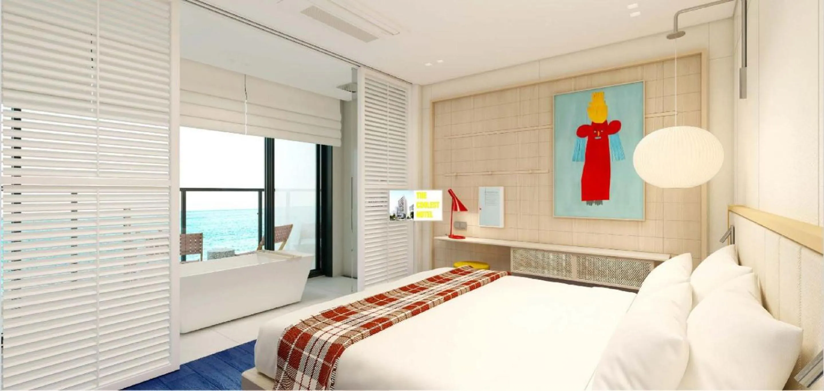 Oceanview Premium King Terrace in The Coolest Hotel