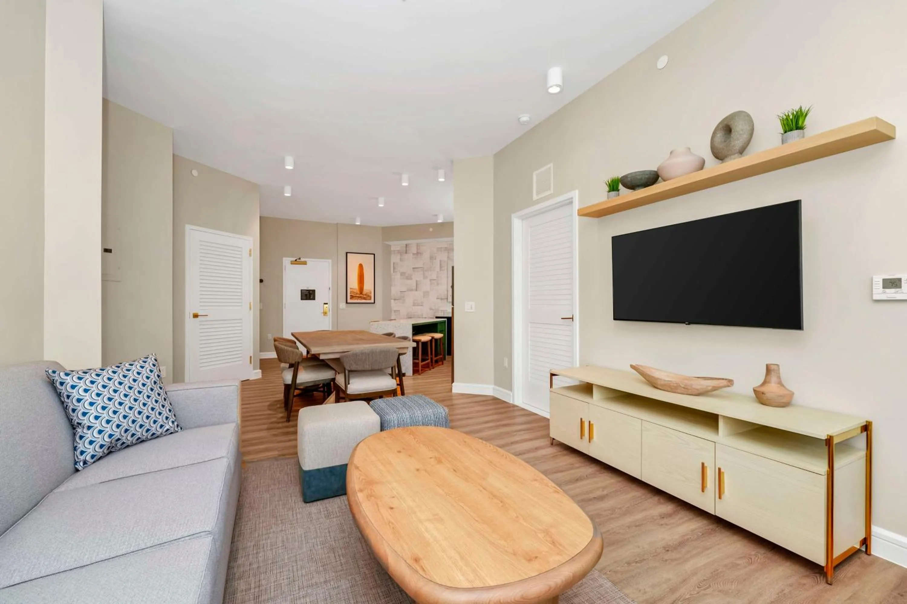 Two-Bedroom Corner King Suite with Two Queen Beds and Sofa - Kitchen in Embassy Suites By Hilton Orlando Sunset Walk