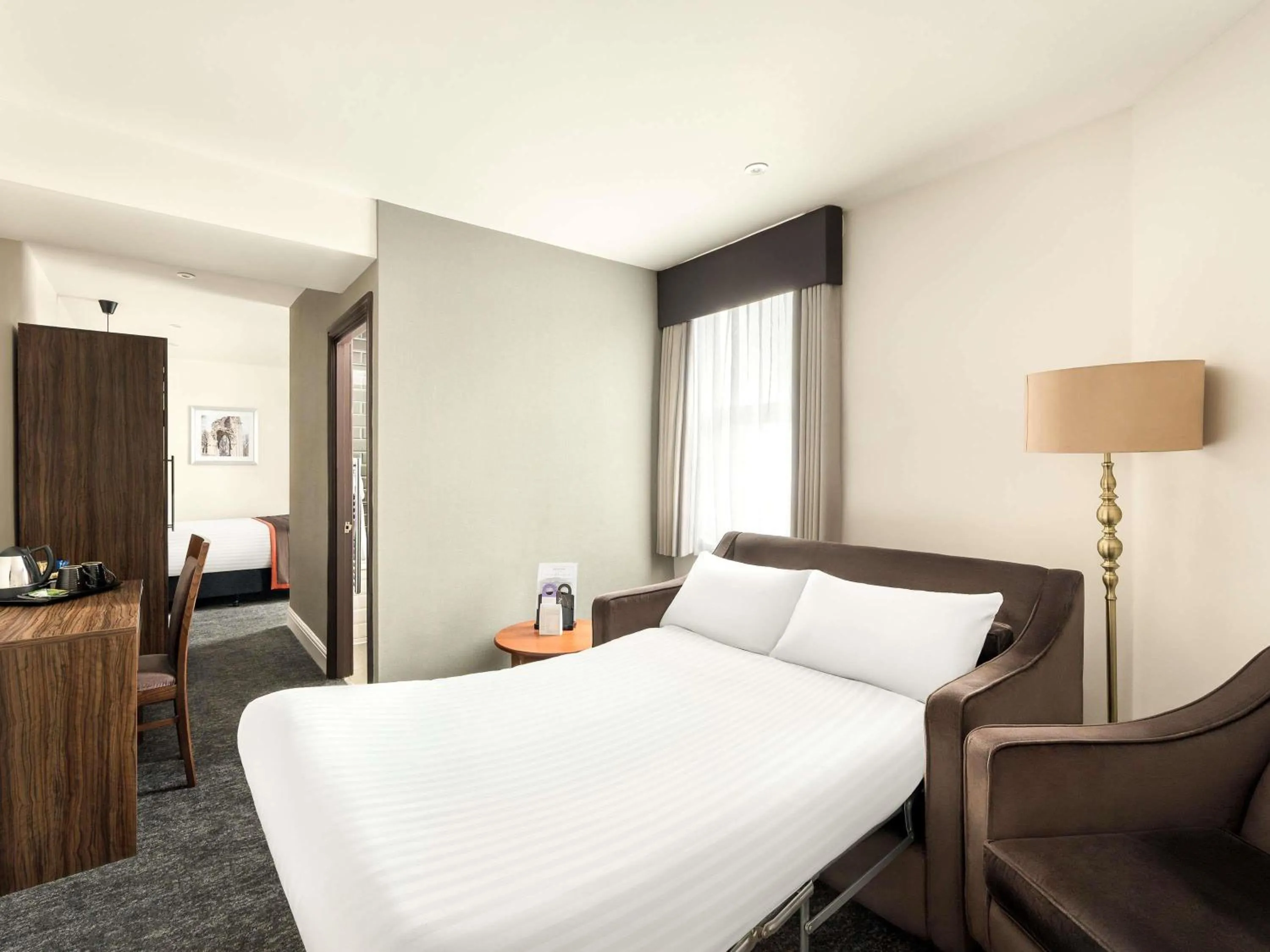 Family Room with One Double Bed and Sofa in Mercure Doncaster Centre Danum Hotel