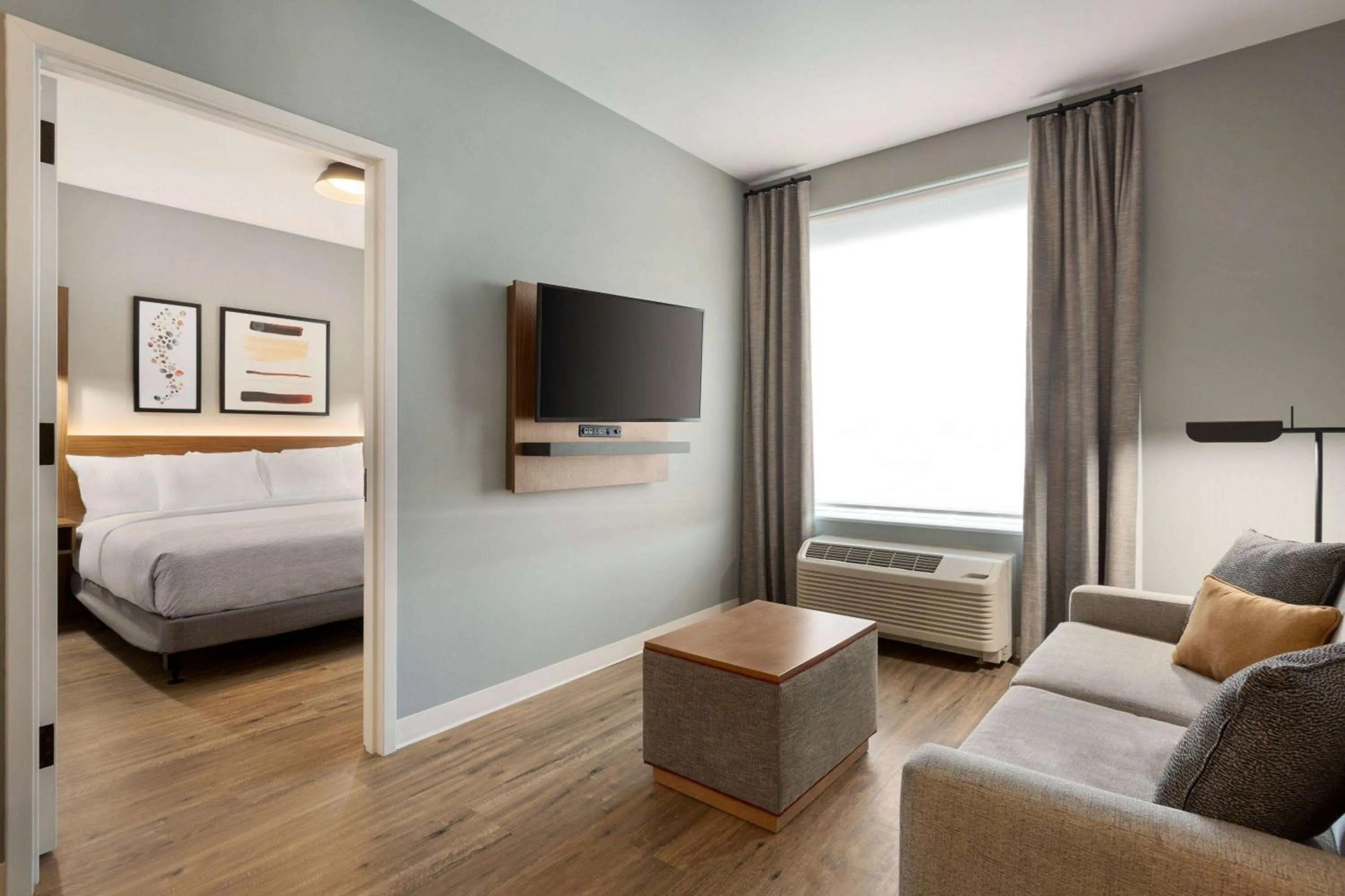 King Bedroom Suite with Roll-In Shower - Mobility/Hearing Accessible - Pet-Friendly/Non Smoking in Hawthorn Extended Stay by Wyndham Mount Laurel Moorestown