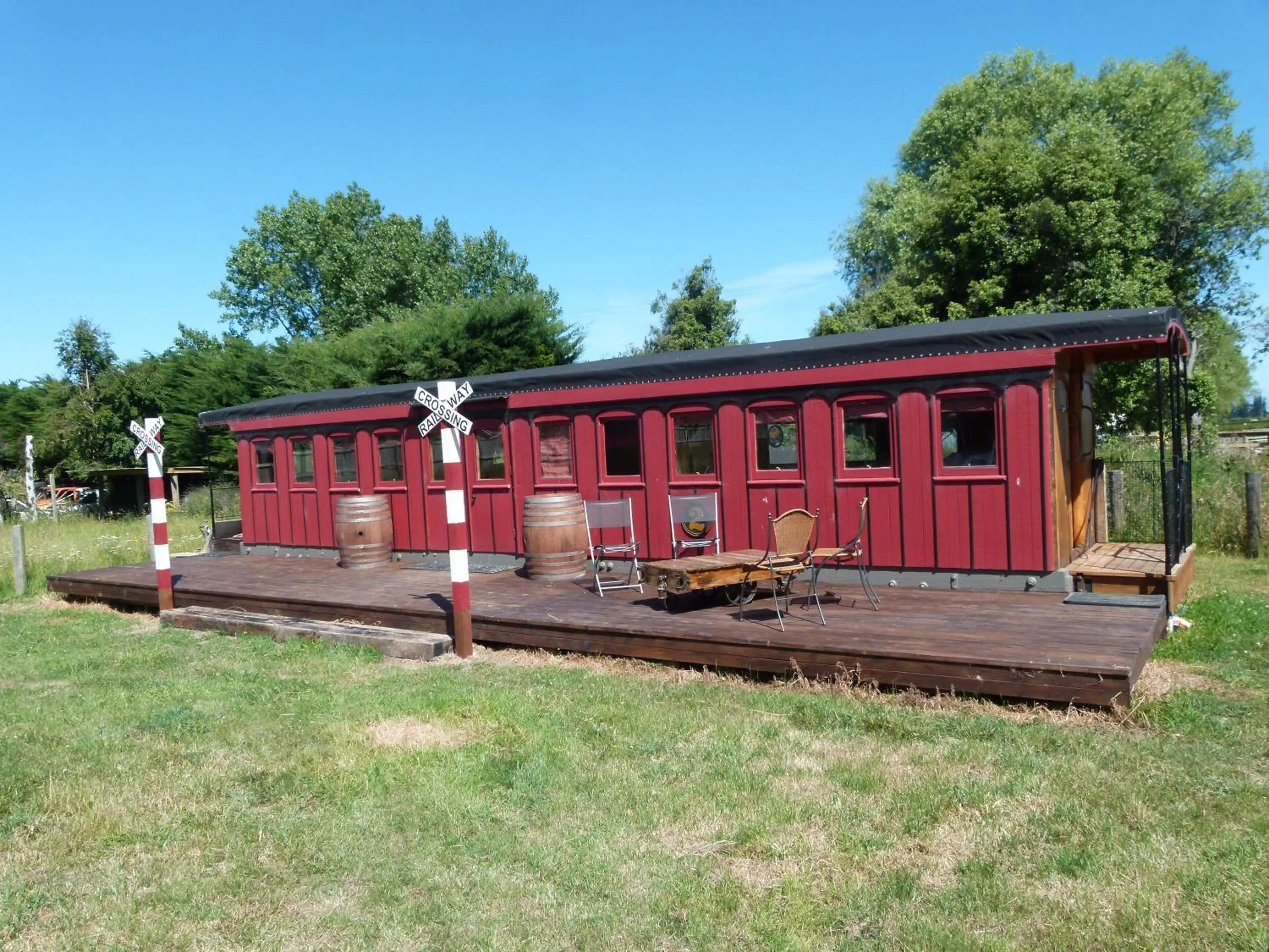 Two-Bedroom Train Carriage  in Wacky Stays - unique farm-stay glamping rentals, FREE animal feeding tours