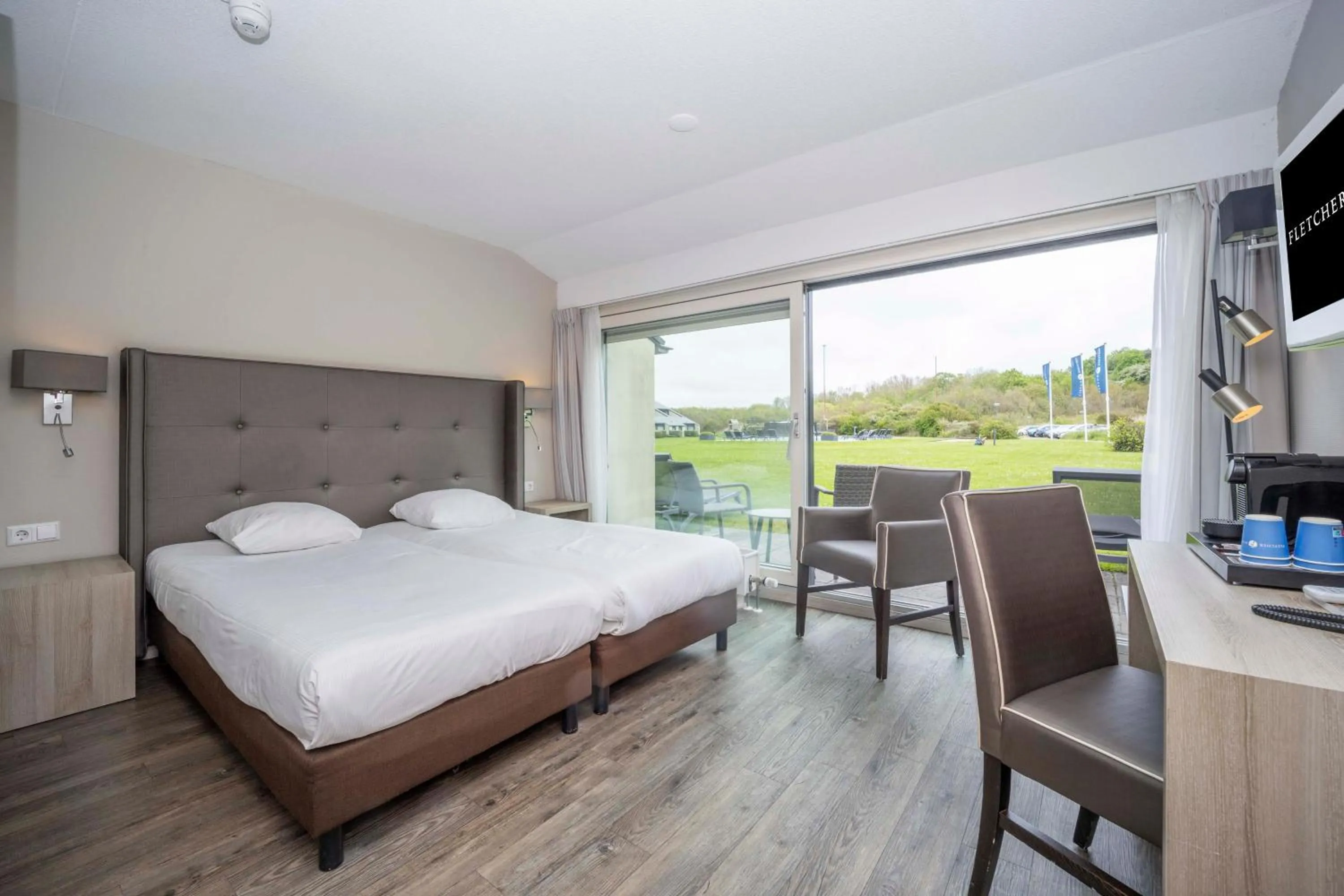 Comfort Double Room with Shower and Terrace in Fletcher Zuiderduin Beachhotel