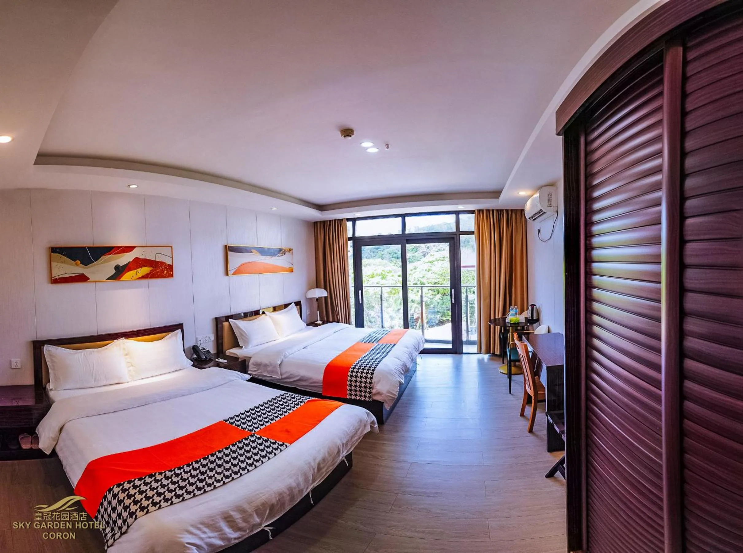 Family Room with Balcony in Sky Garden Hotel