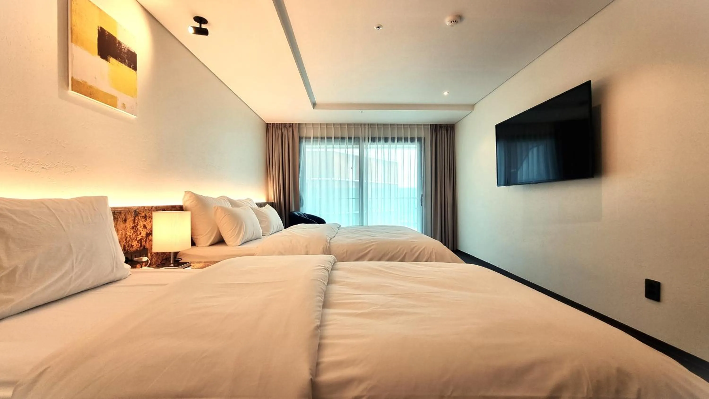 Twin Room with City View in Hotel GITE