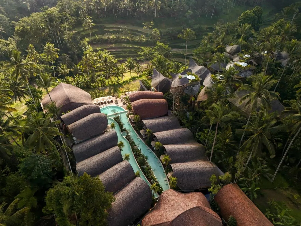 Suite with Pool Access in Bambootel Sawah View