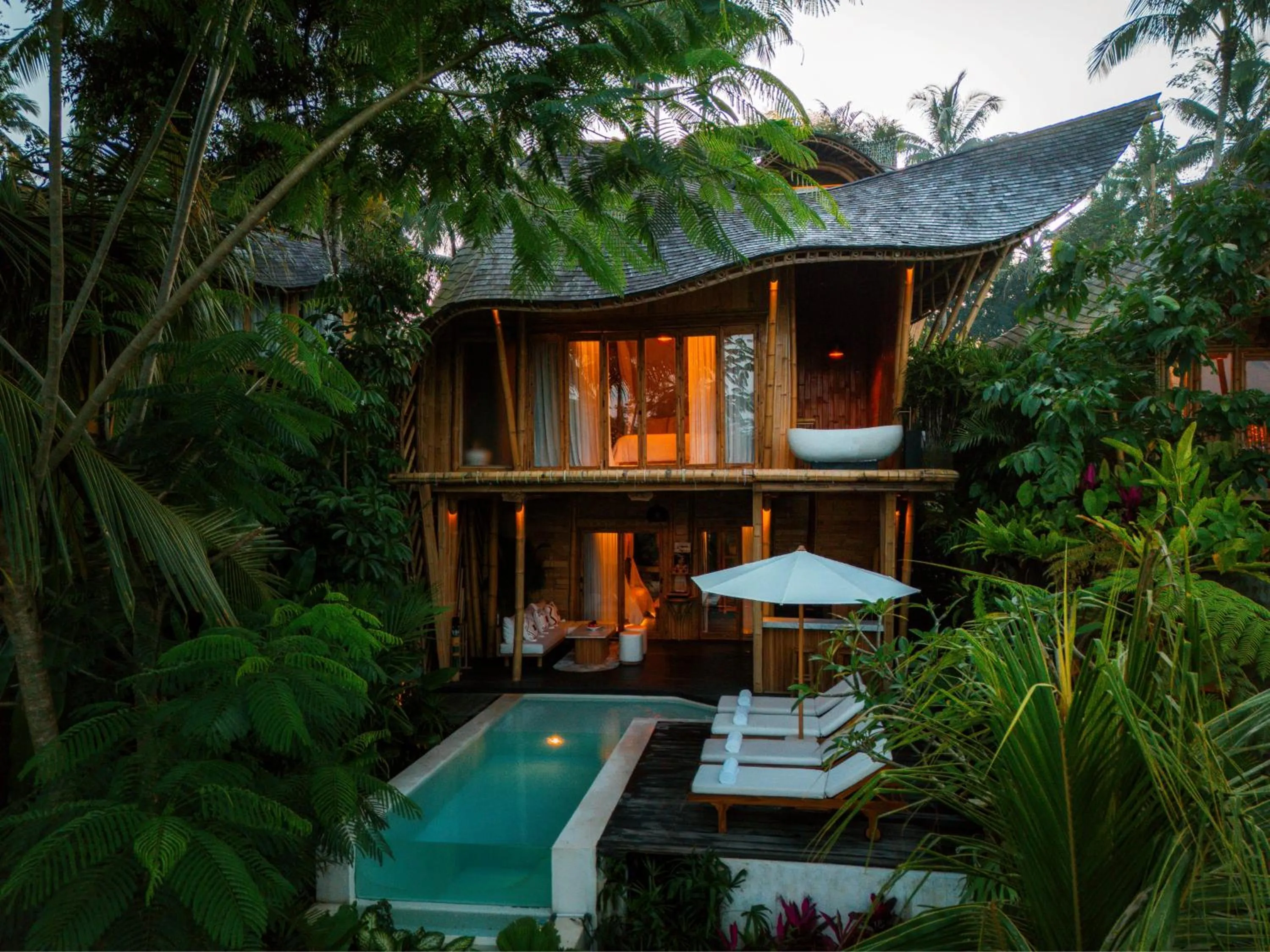 Three-Bedroom Villa in Bambootel Sawah View