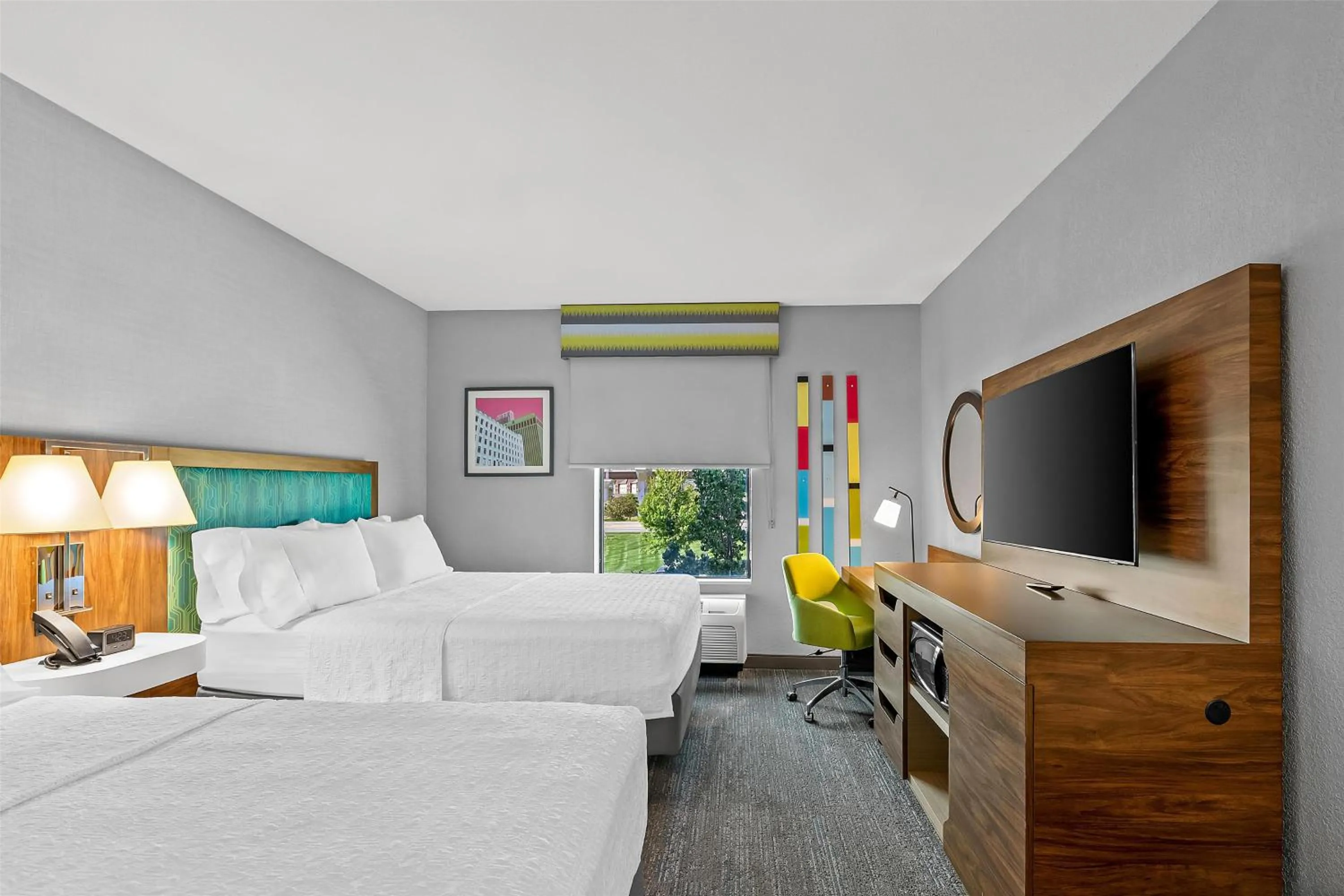 Queen Room with Two Queen Beds (4 Adults) in Hampton Inn Omaha/West Dodge Road, Old Mill