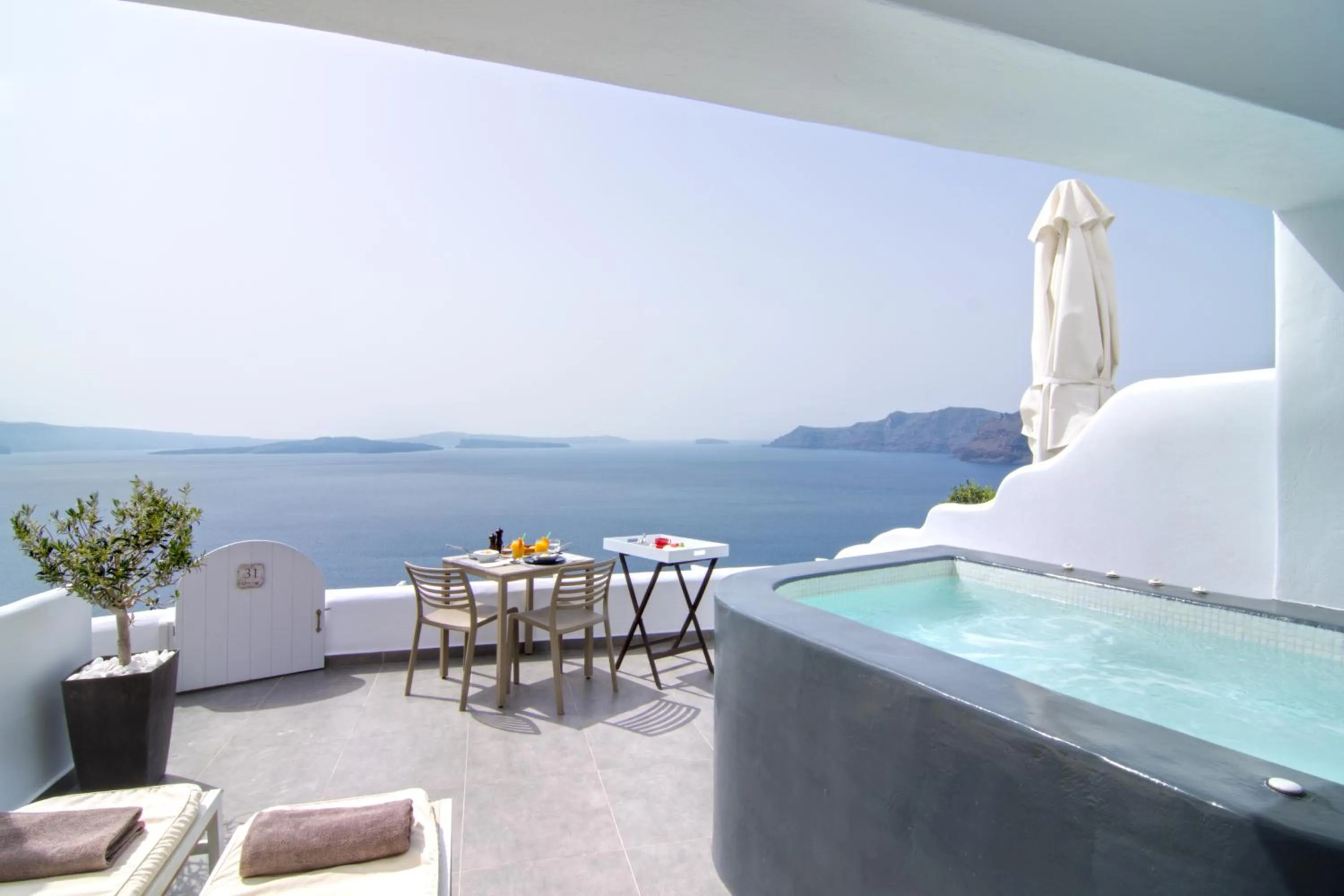Premium Suite with Private Hot Tub & Caldera View in Santorini Secret Suites & Spa, Small Luxury Hotels of the World