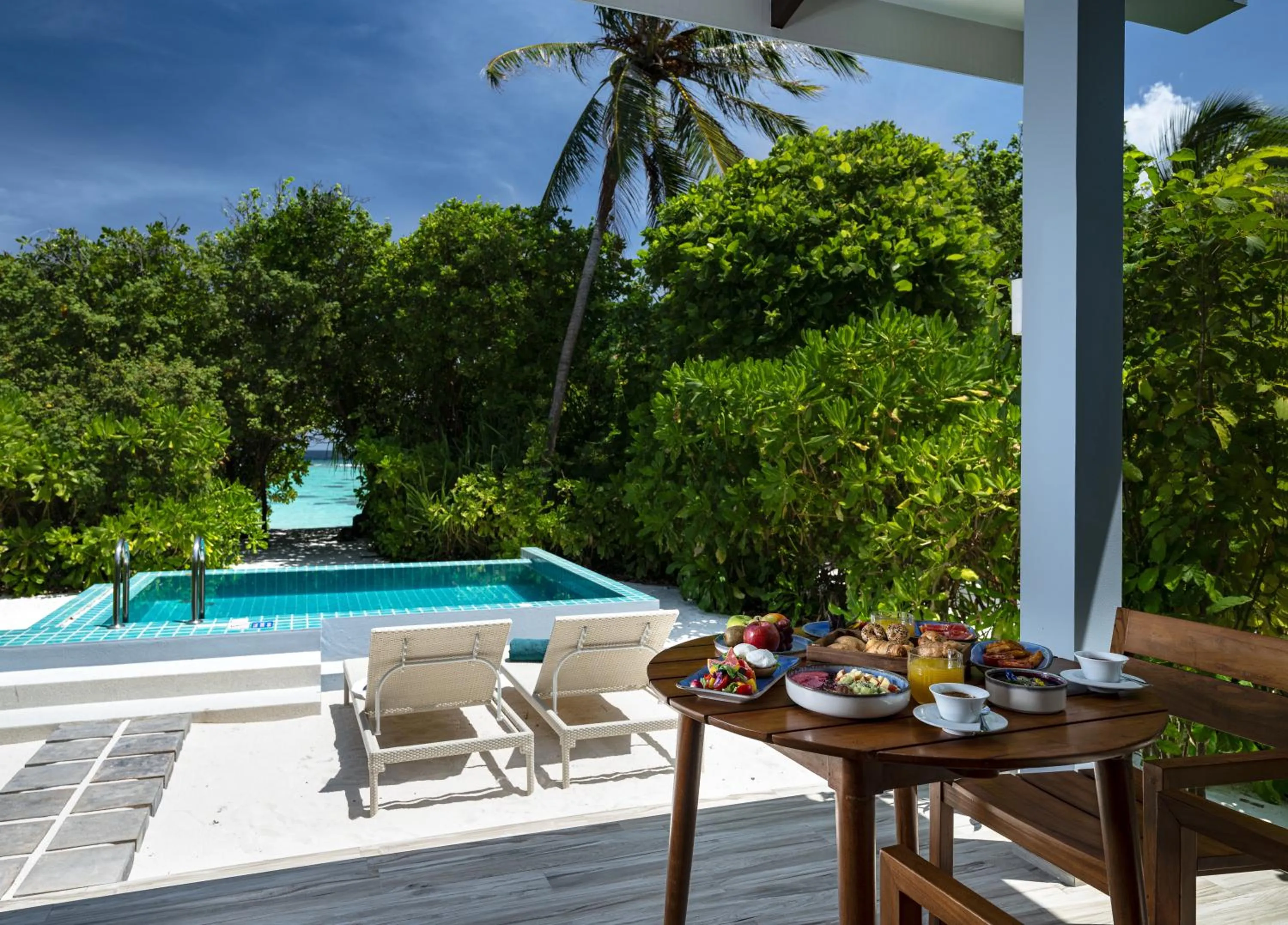 Sunset Beach Villa with Pool in Ifuru Island Maldives - FREE Domestic Flight Transport for 1 Person with a Minimum 5 Night Stay between 20th April and 15th October